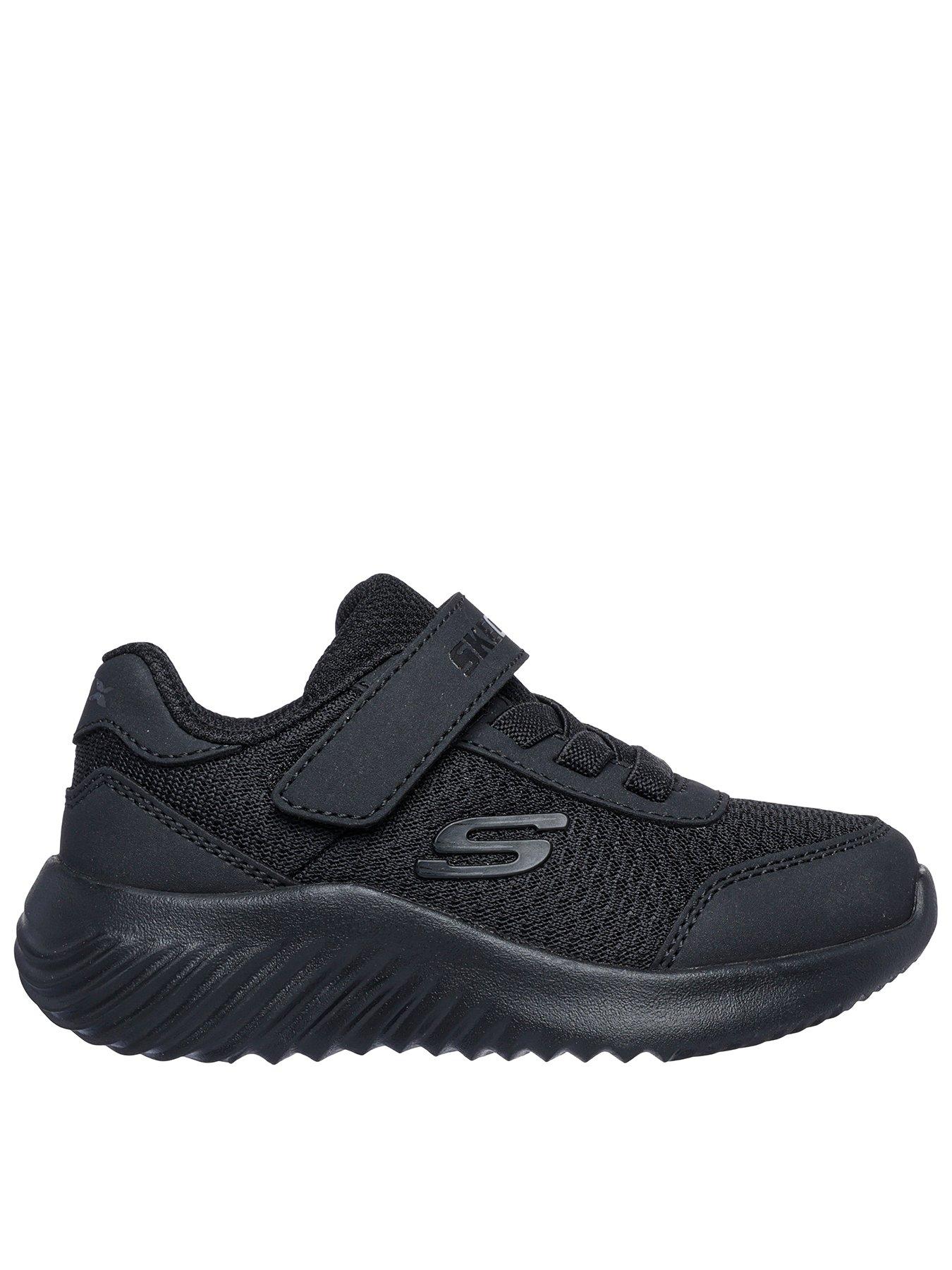 Skechers Lightweight Gore  &  Strap Sneakers - Black