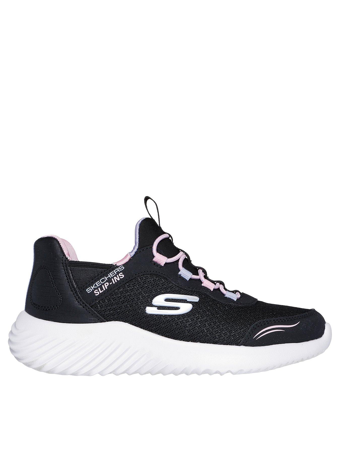  image of skechers-slip-ins-bungee-sneakers-w-air-cooled-mf-black