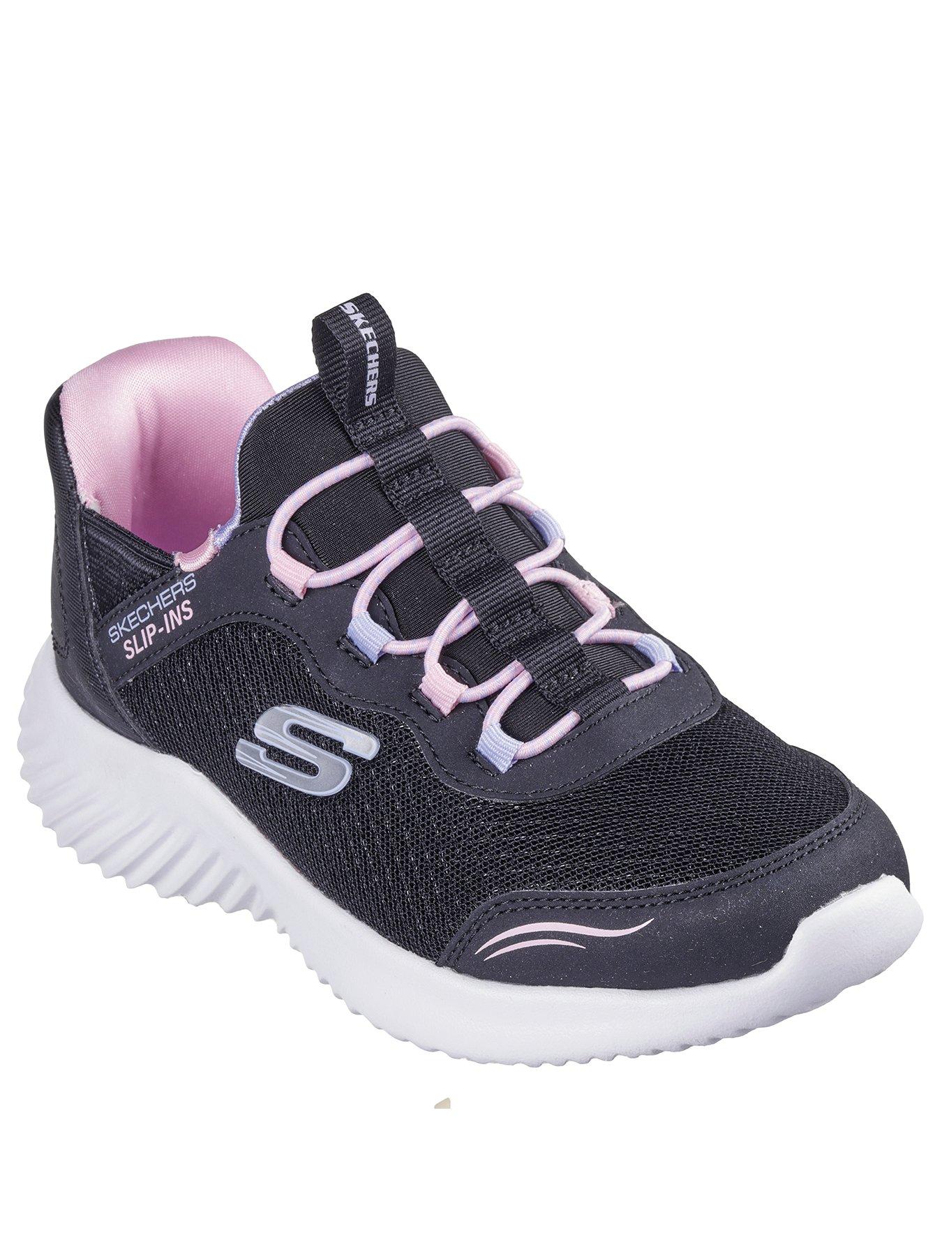  image of skechers-slip-ins-bungee-sneakers-w-air-cooled-mf-black