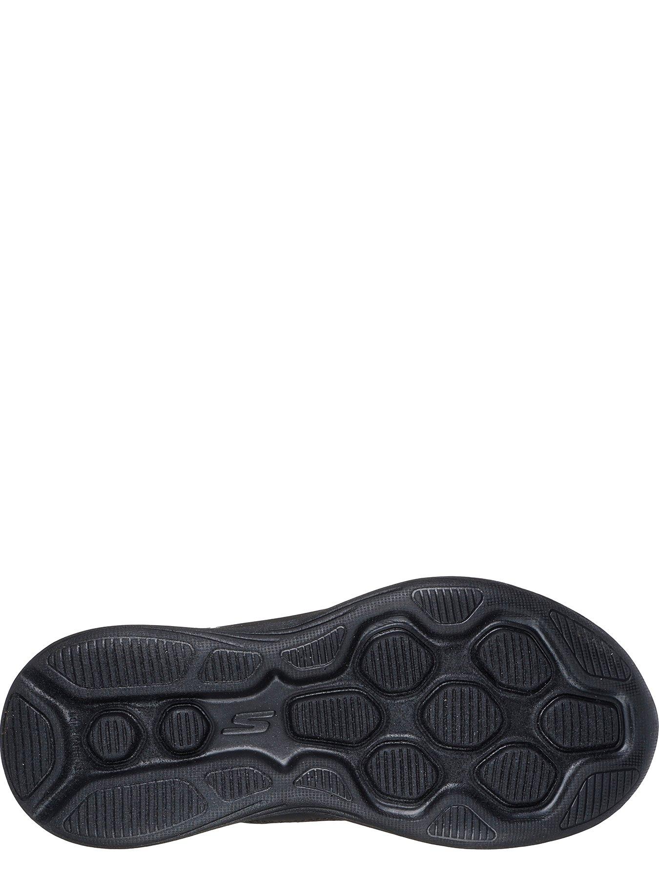  image of skechers-lightweight-gore-and-strap-trainers-black