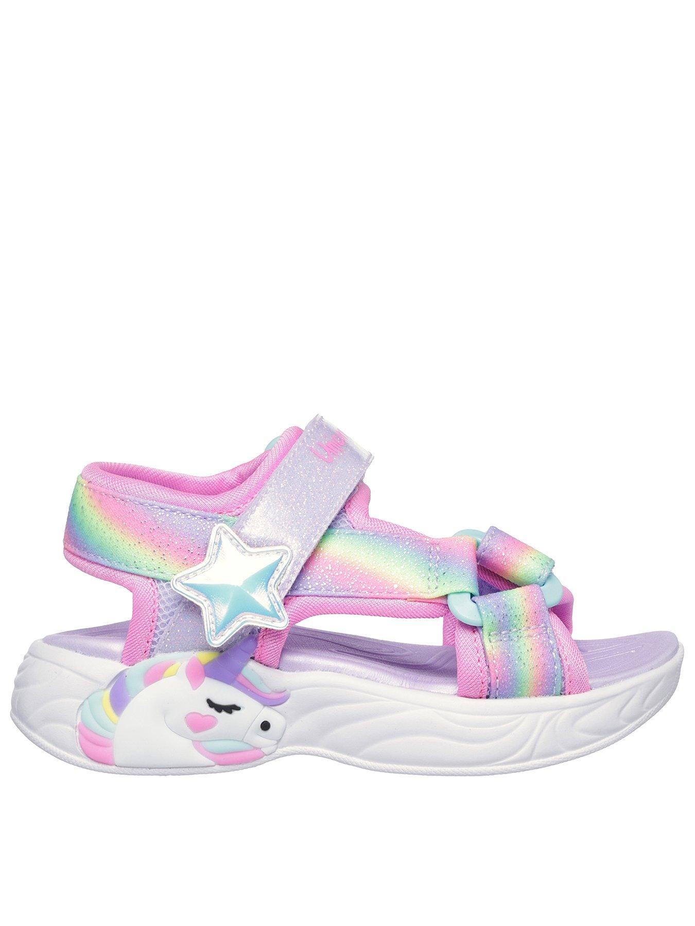 Skechers Lighted Unicorn Dreams Sandals - Purple