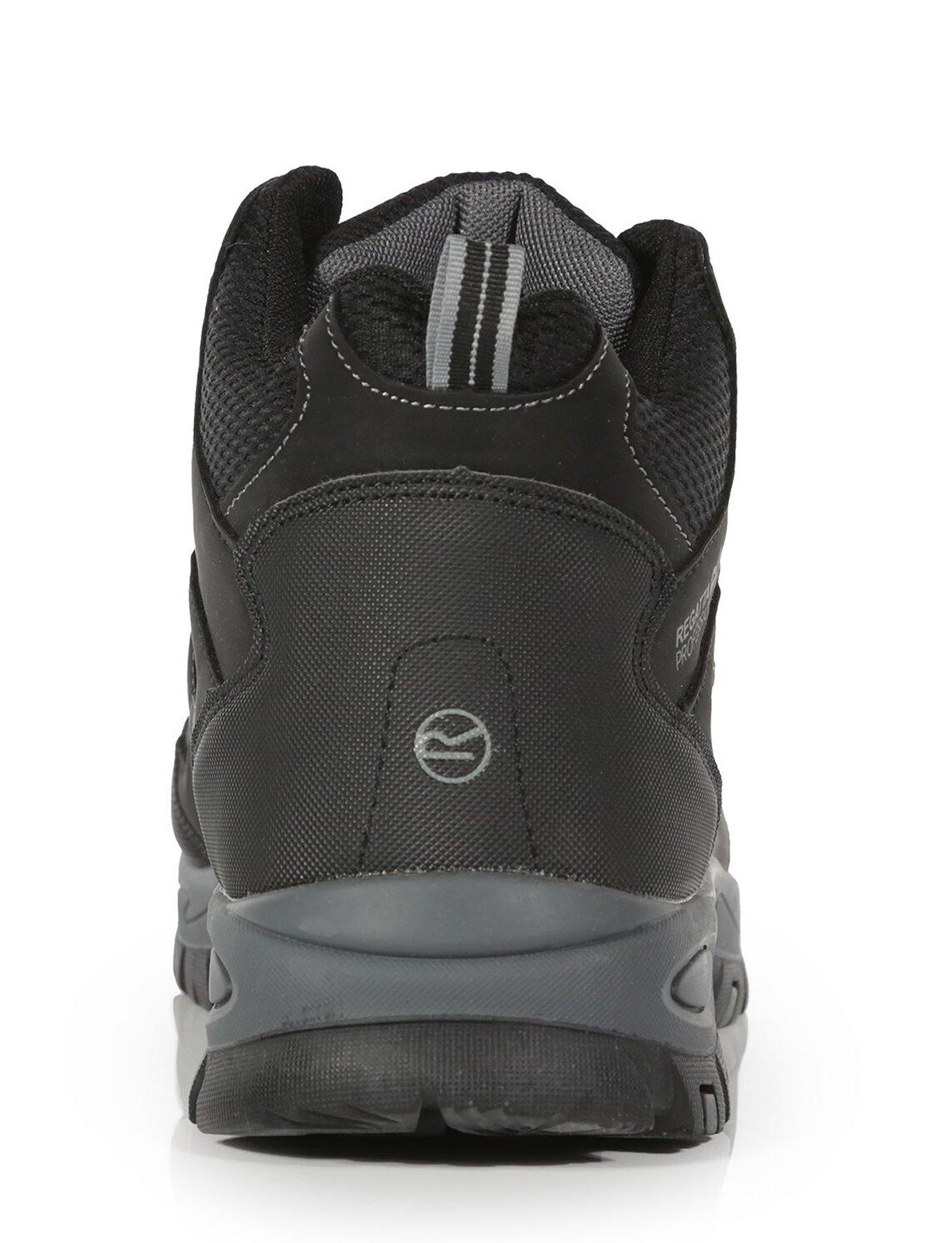  image of regatta-mens-professional-workwear-mudstone-safety-boots--blackgranit