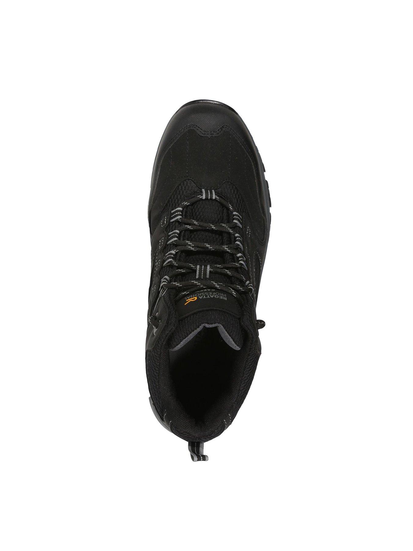  image of regatta-mens-professional-workwear-mudstone-safety-boots--blackgranit