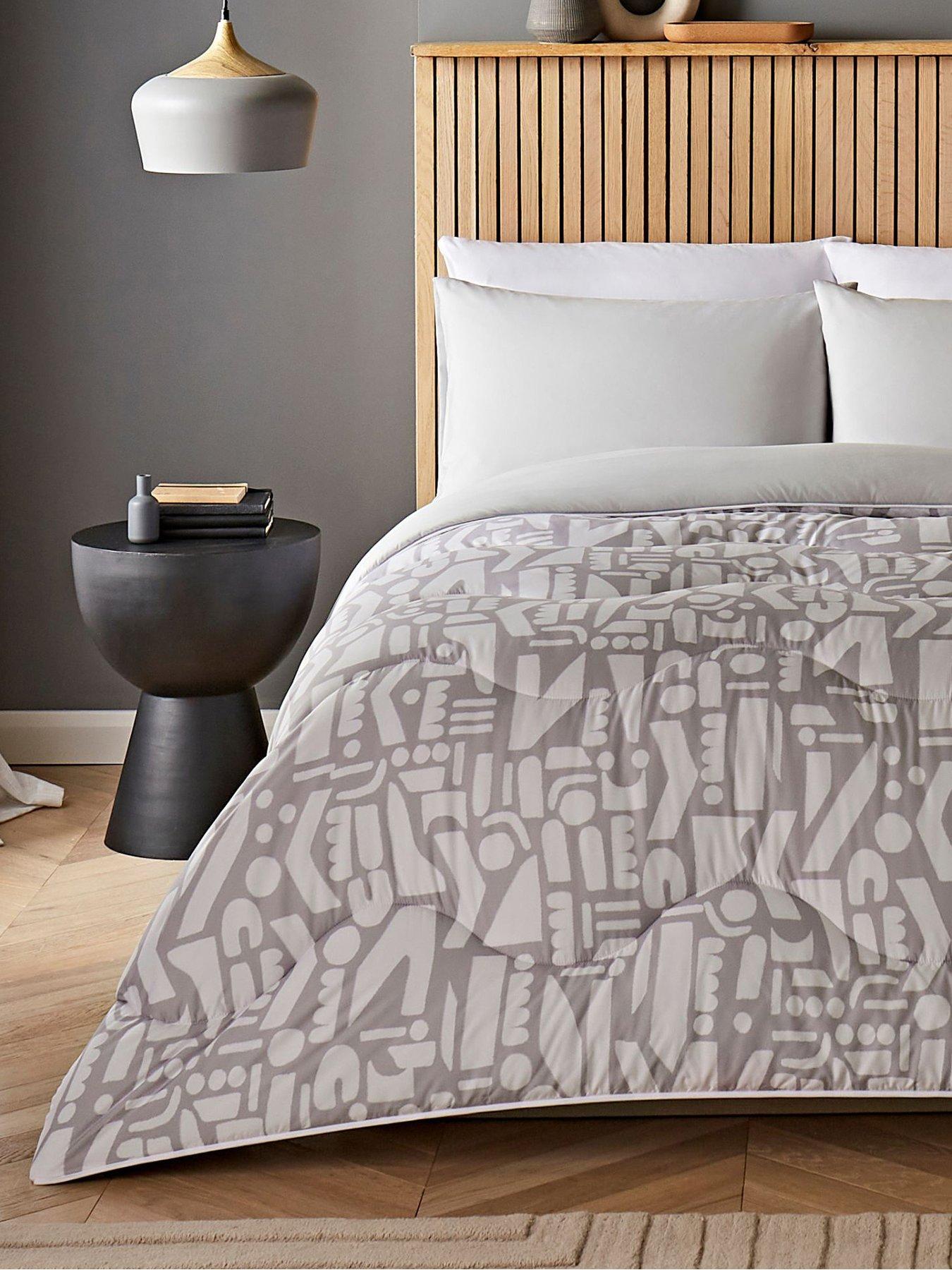  image of night-lark-simplistic-geo-105-tog-coverless-quilt-and-pillowcase-set