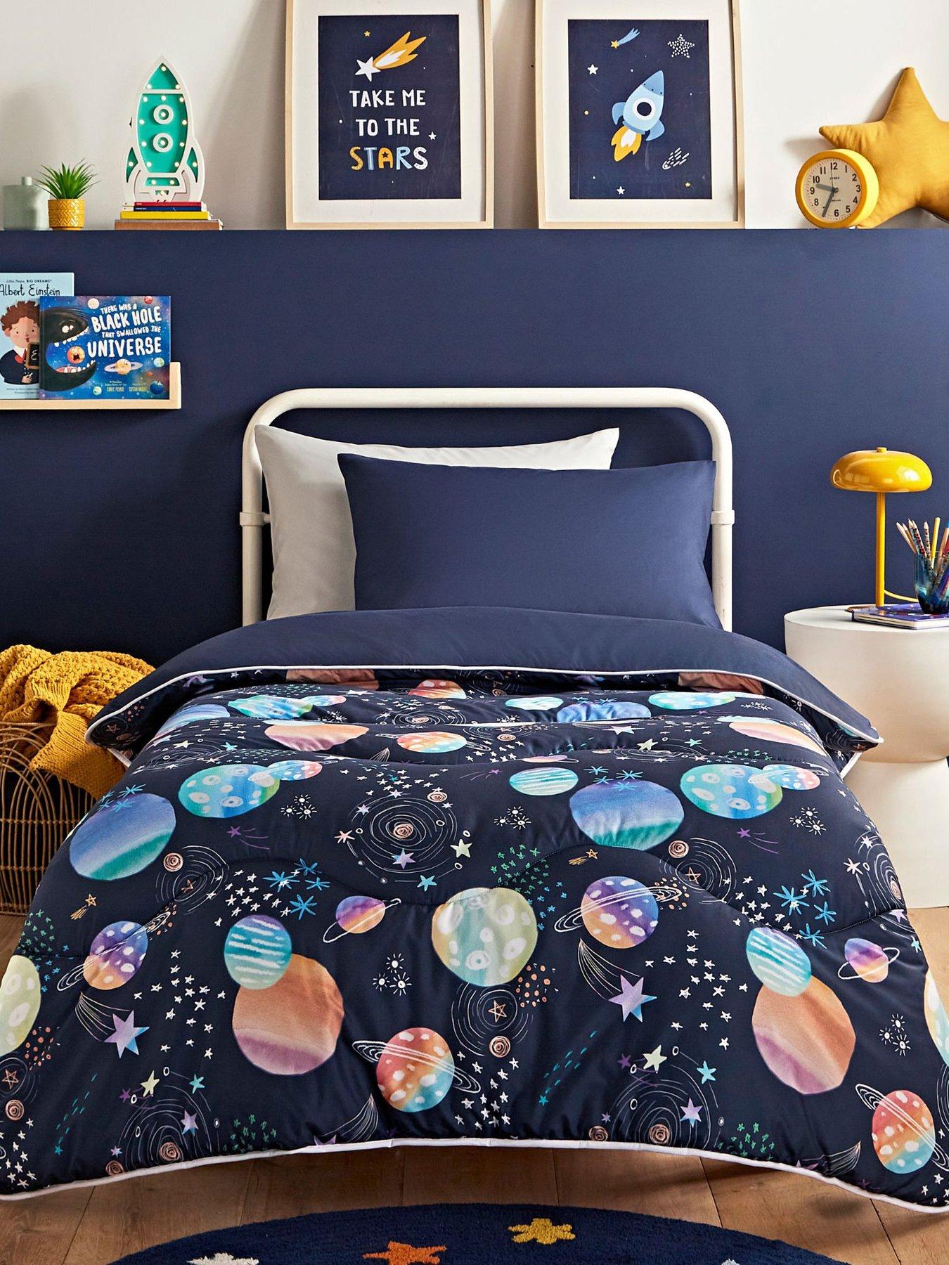 Image 1 of 7 of Night Lark Space Adventure 10.5 Tog Coverless Quilt and Pillowcase Set