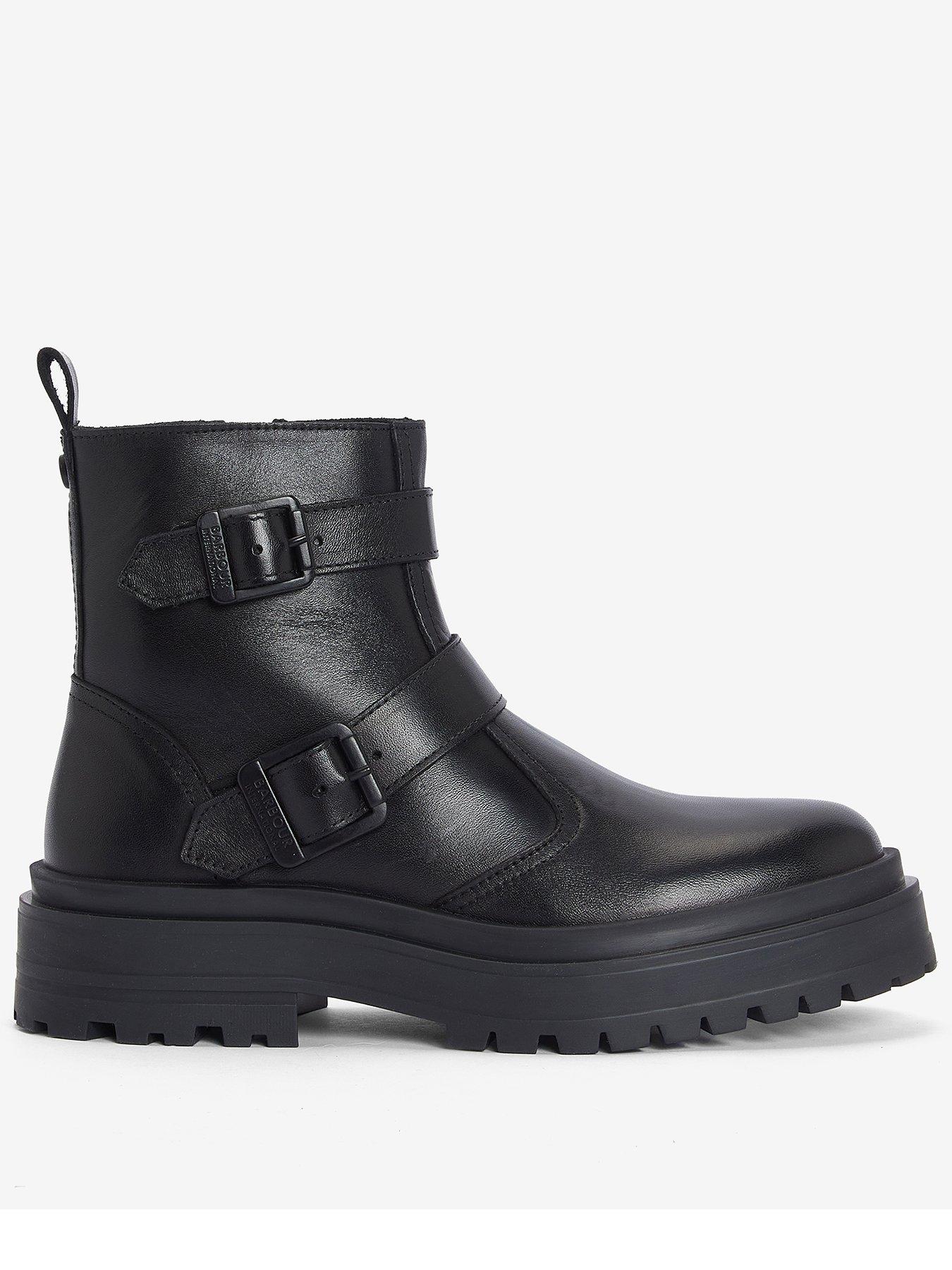 undefined Tasmin Double Buckle Boots - Black