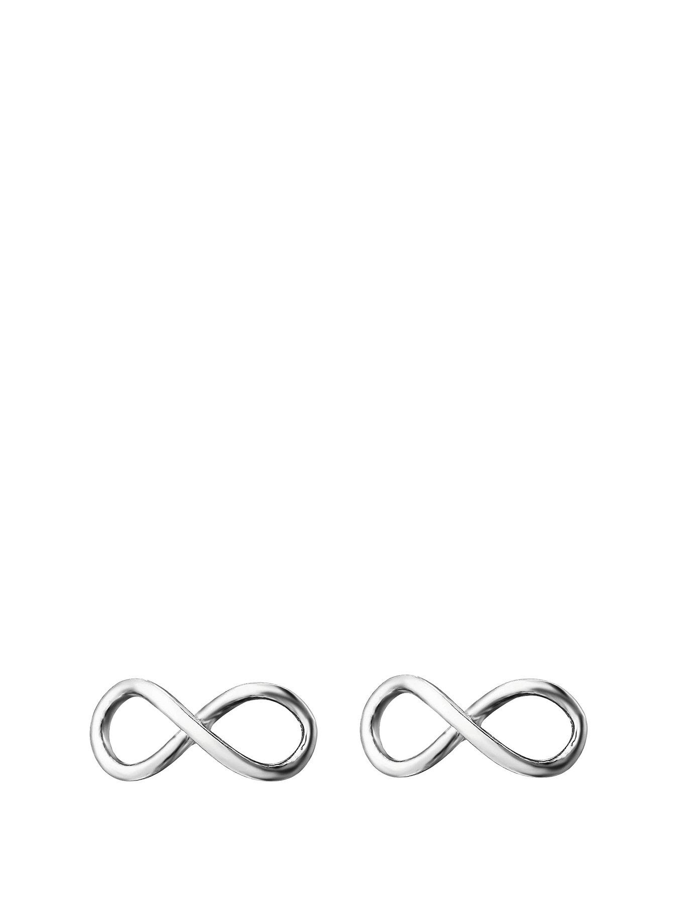the-love-collection-sterling-silver-infinity-stud-earrings