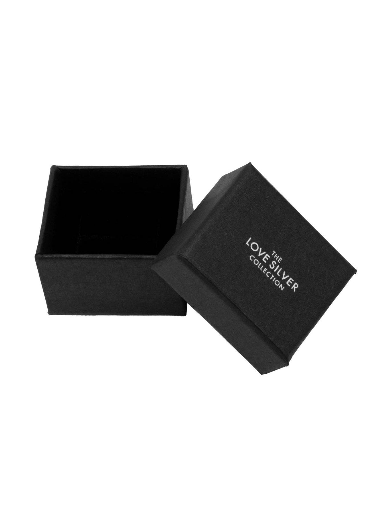 Image 4 of 4 of The Love Collection Princess Diana Inspired Sapphire CZ Oval Engagement Ring