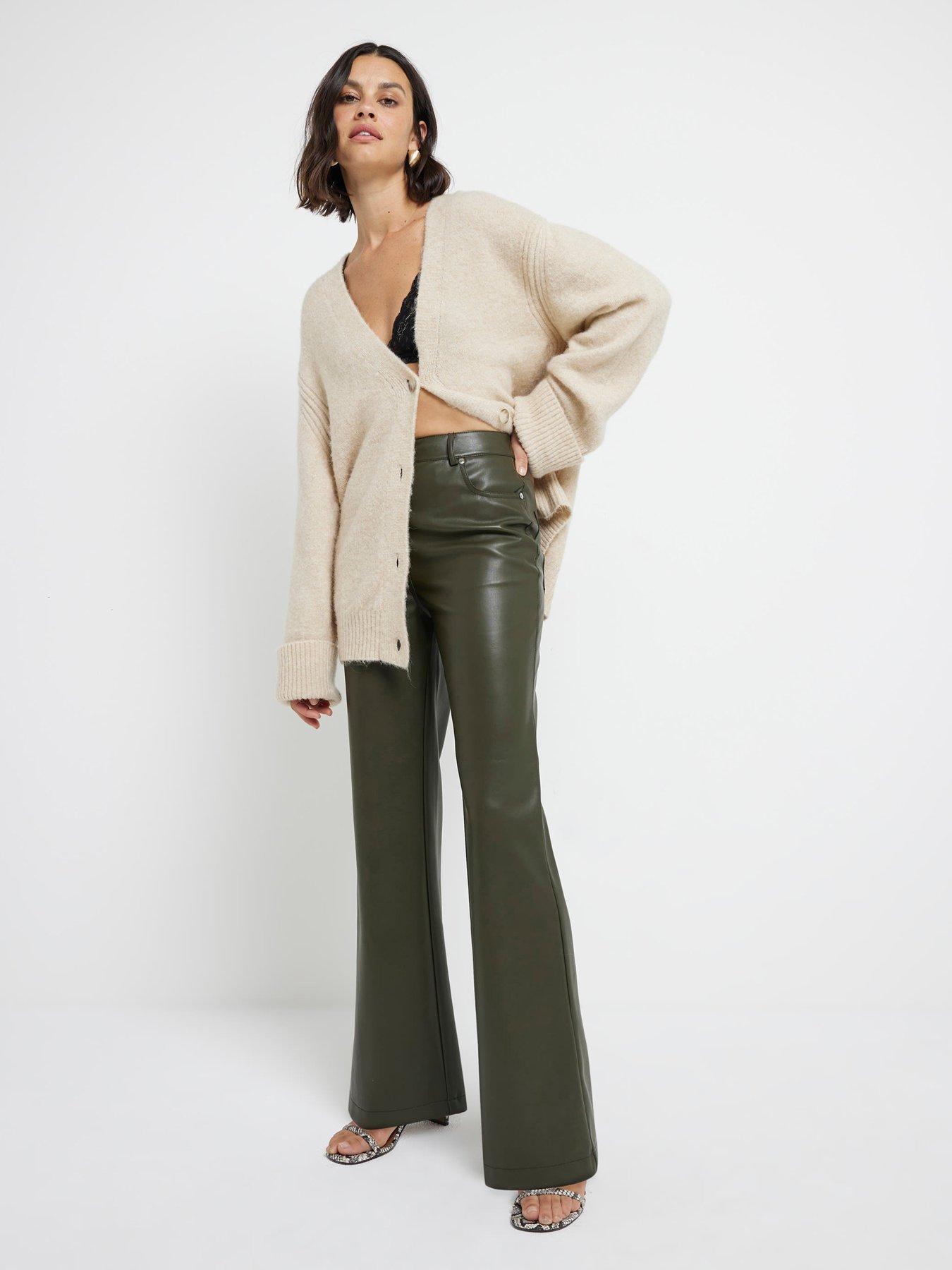 undefined Relaxed Straight Leg Trouser - Khaki