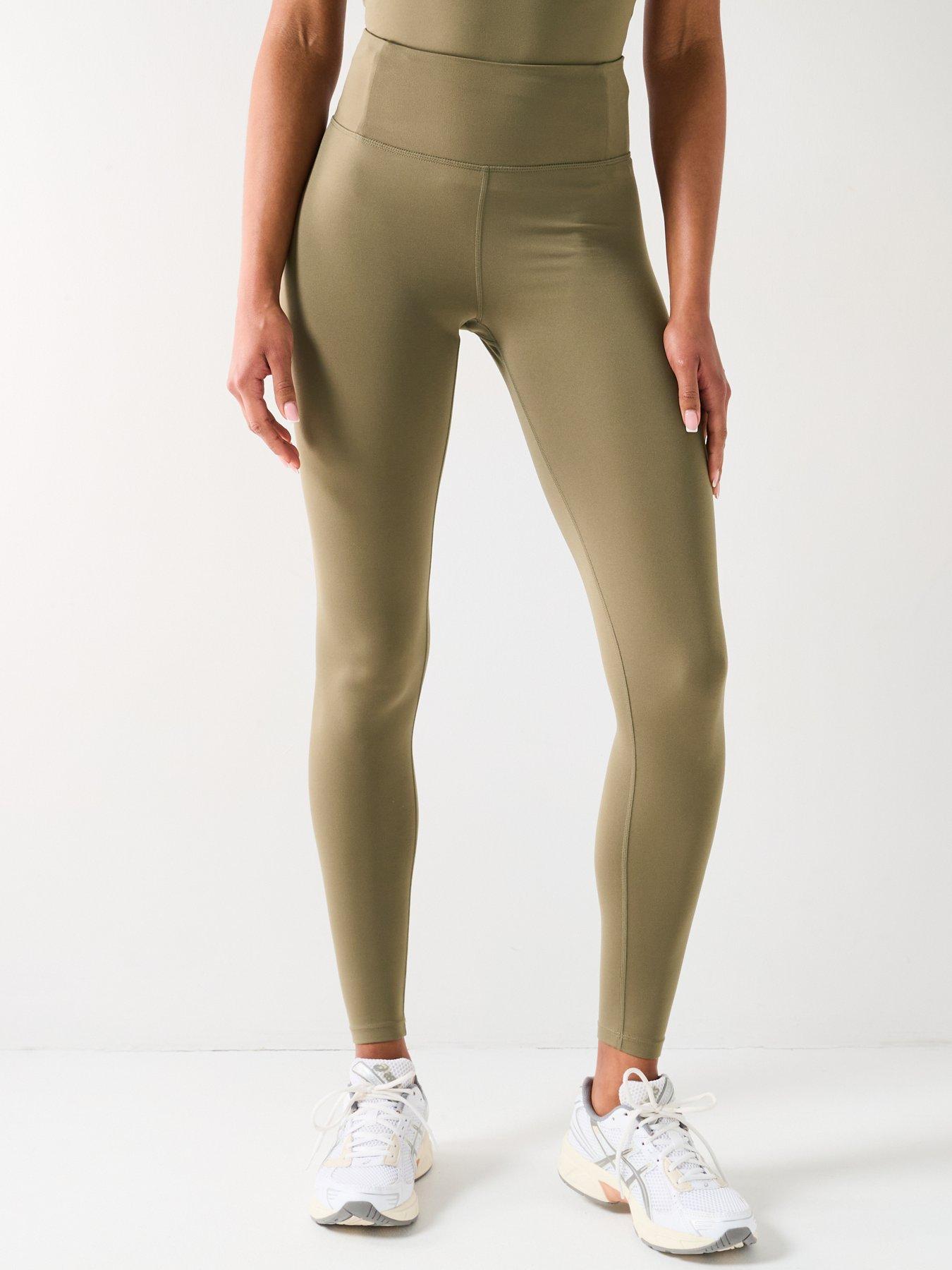 Girlfriend Collective Womens Training Float High-Rise Long Tights - Green