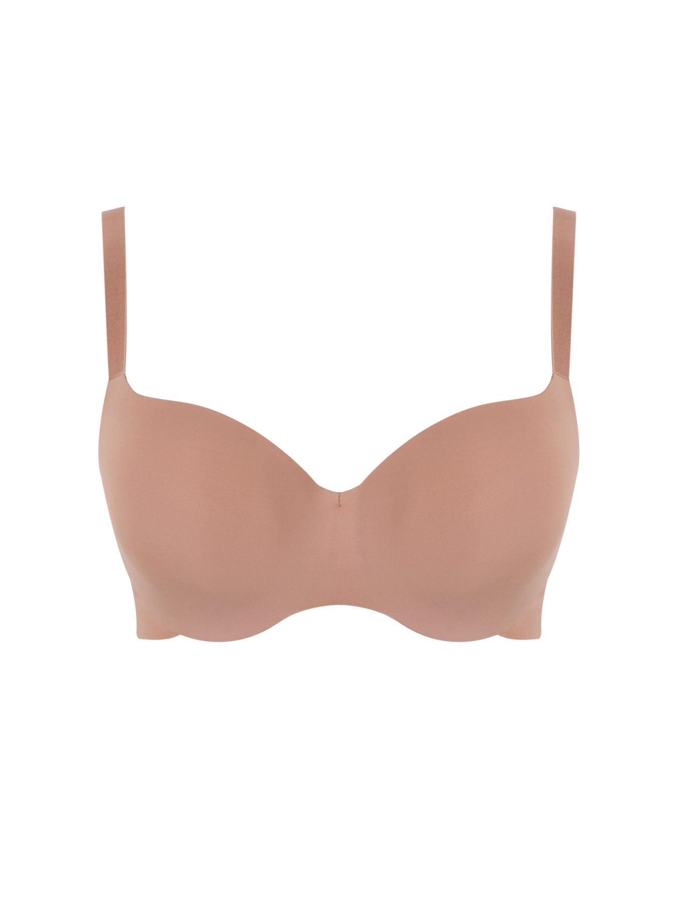  image of panache-365-silky-smooth-t-shirt-bra-honey