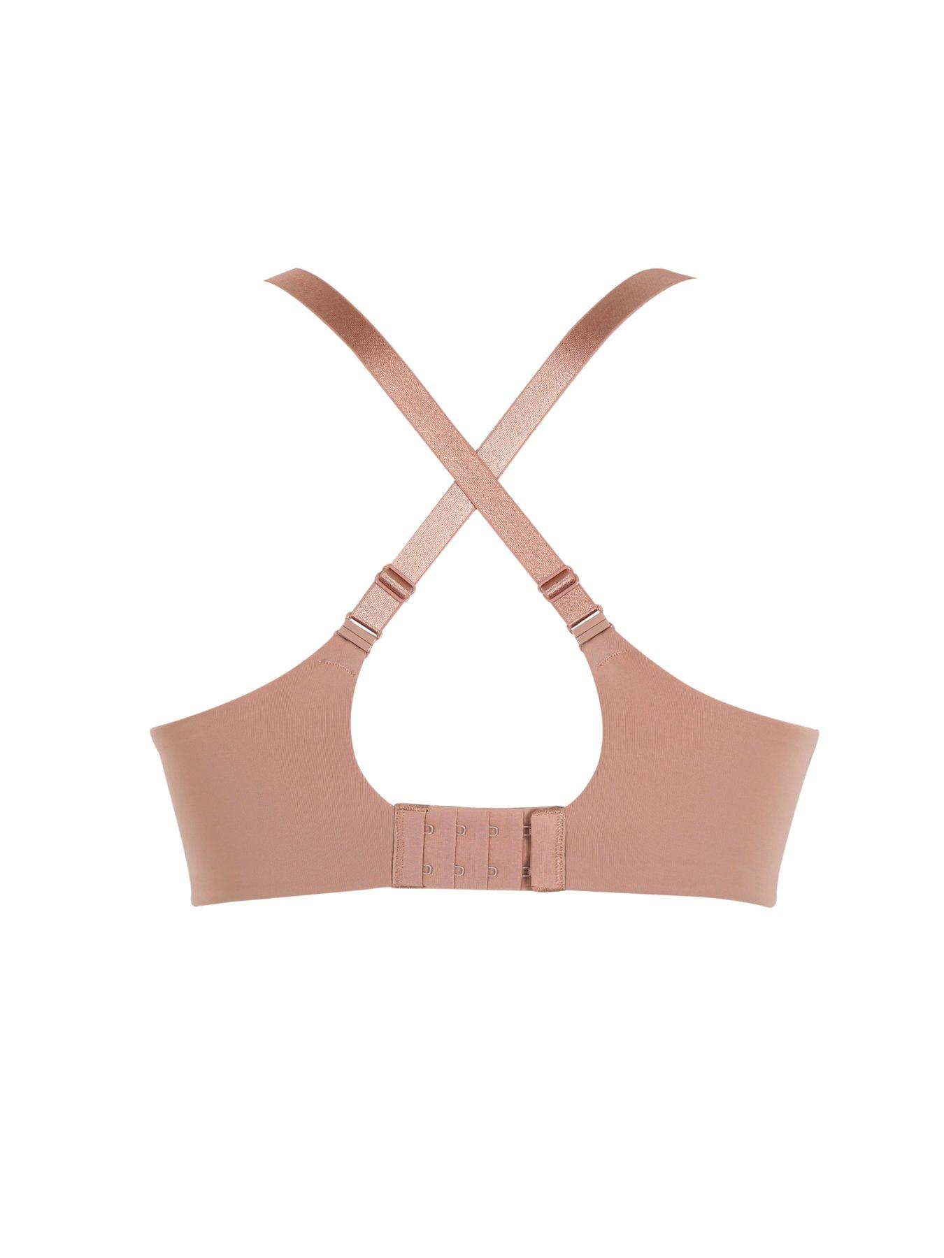 image of panache-365-silky-smooth-t-shirt-bra-honey