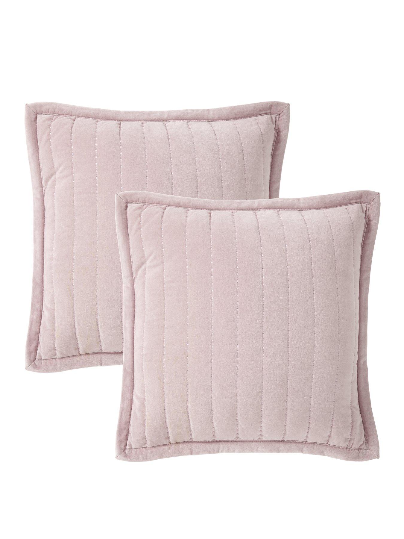  image of very-home-cotton-velvet-stitch-embroidered-pillow-sham-pair