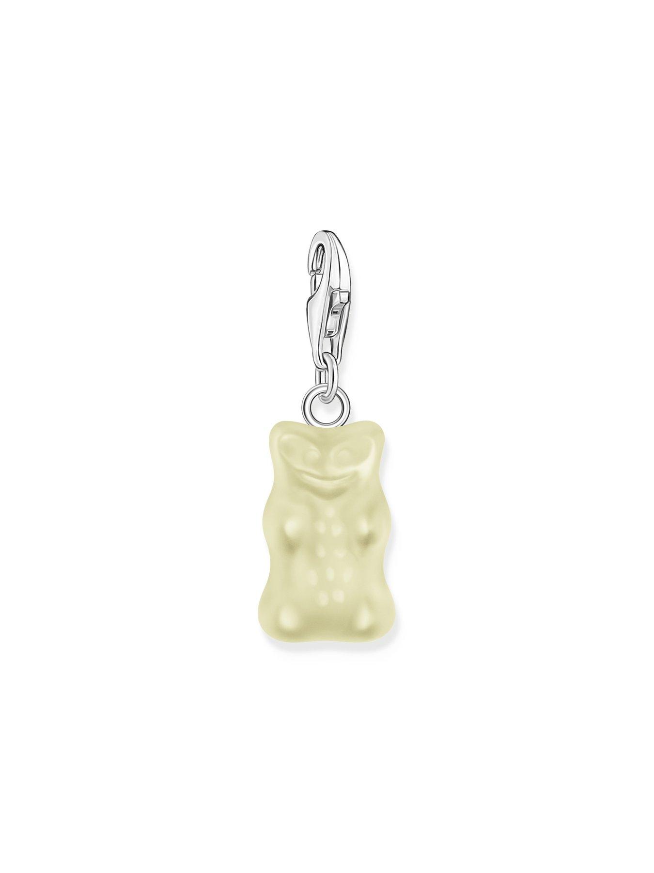  image of thomas-sabo-silver-charm-pendant-goldbears-in-white