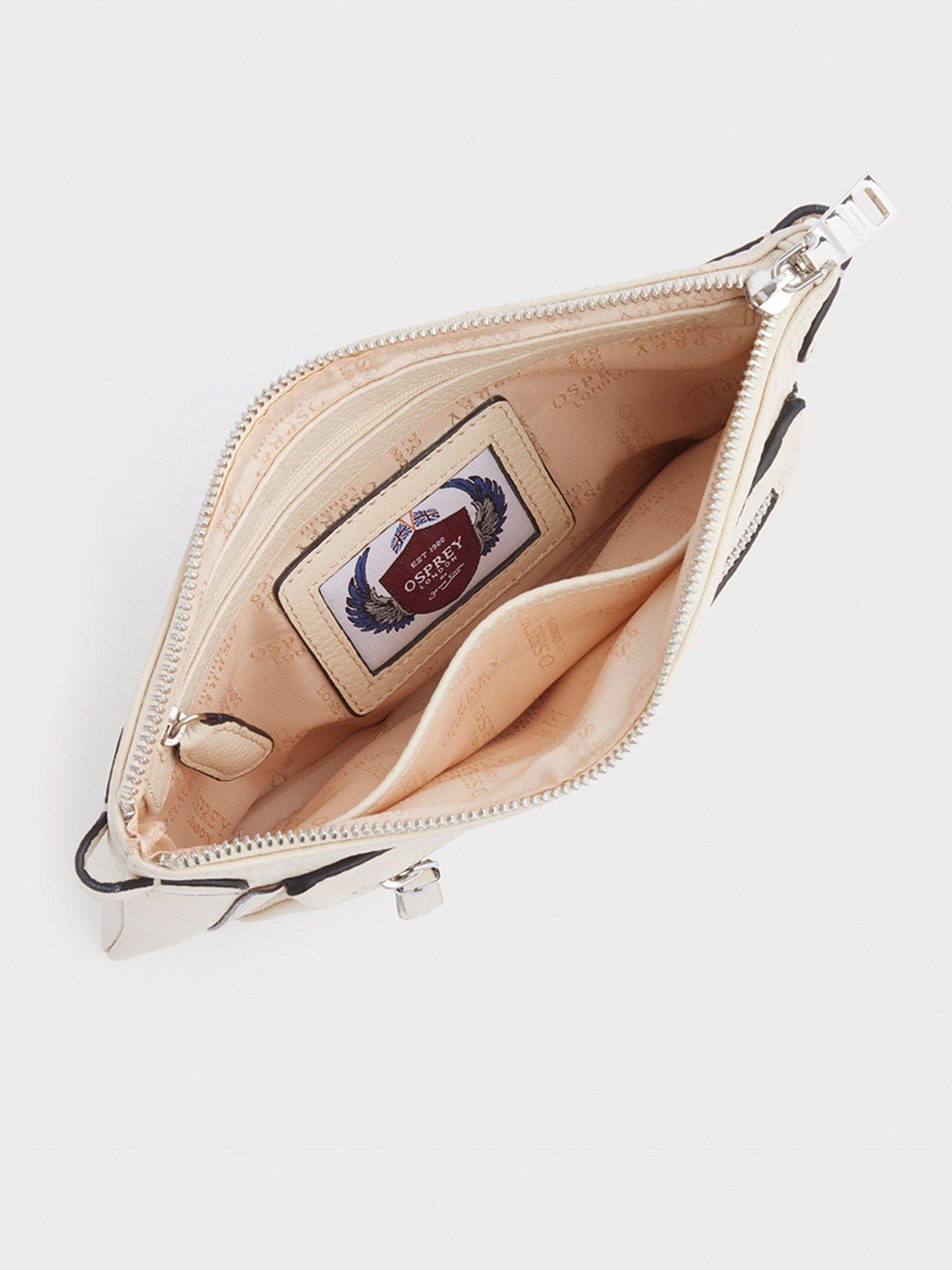  image of osprey-london-the-ruby-leather-crossbody-clutch-bag