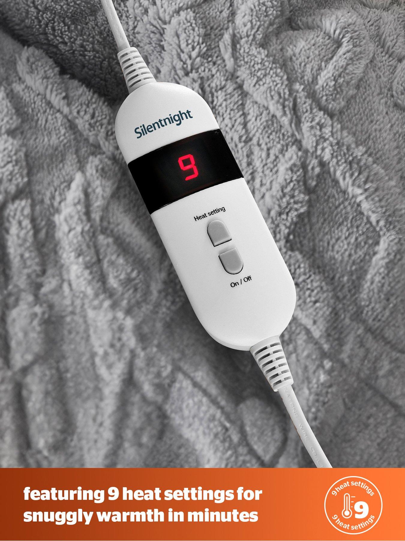  image of silentnight-luxury-super-cosy-heated-throw-charcoal