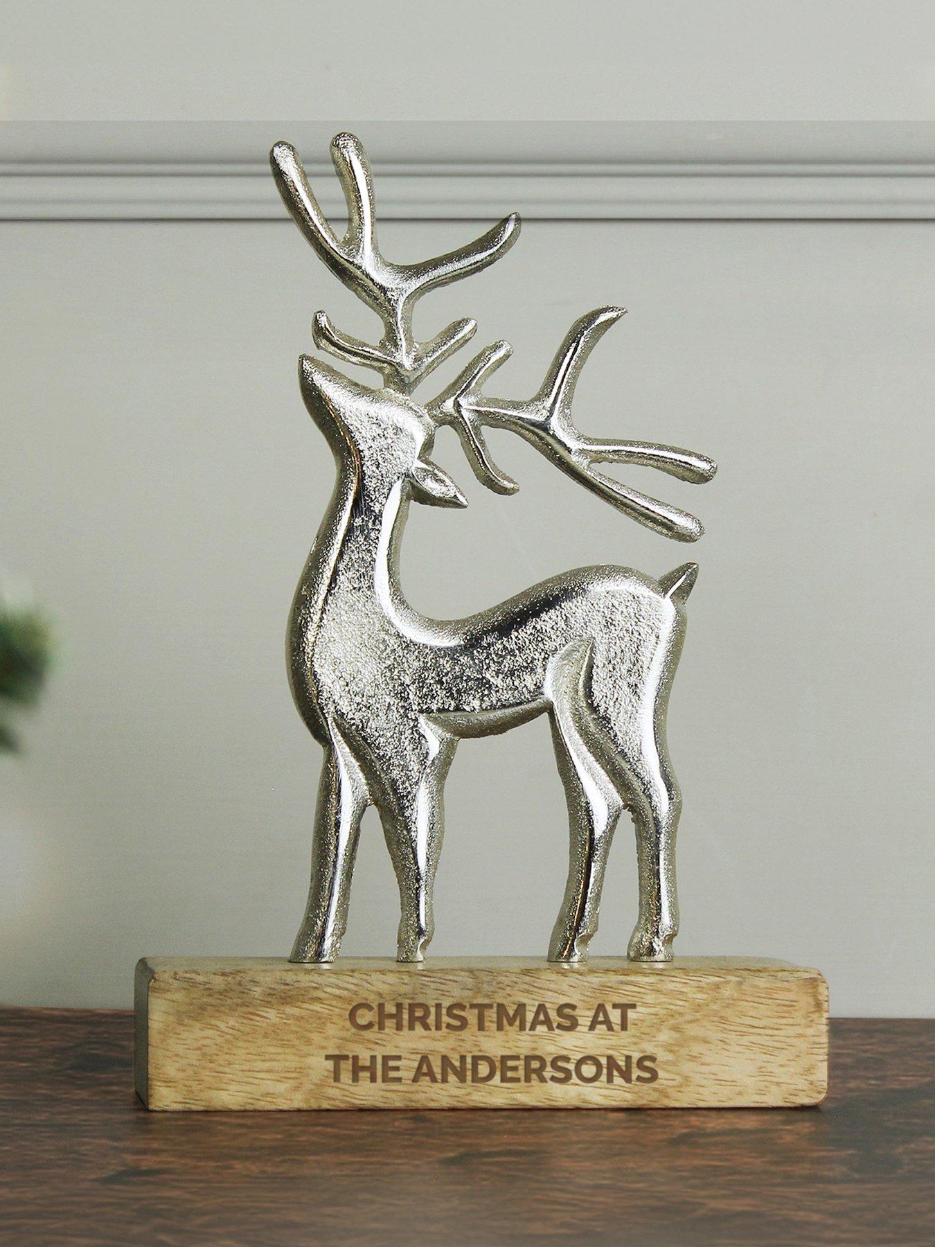 Image 3 of 3 of The Personalised Memento Company Personalised Stag Ornament