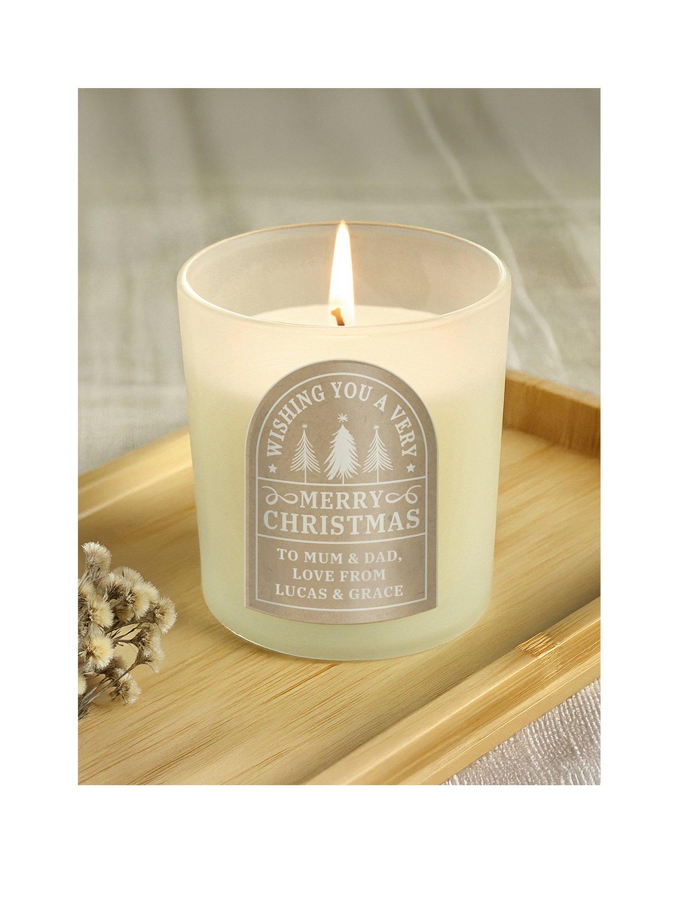Image 1 of 3 of The Personalised Memento Company Personalised Christmas Candle Jar