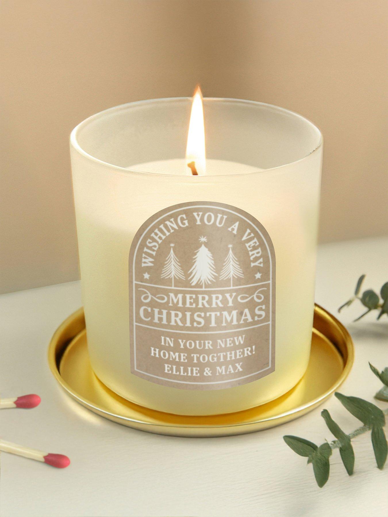Image 2 of 3 of The Personalised Memento Company Personalised Christmas Candle Jar