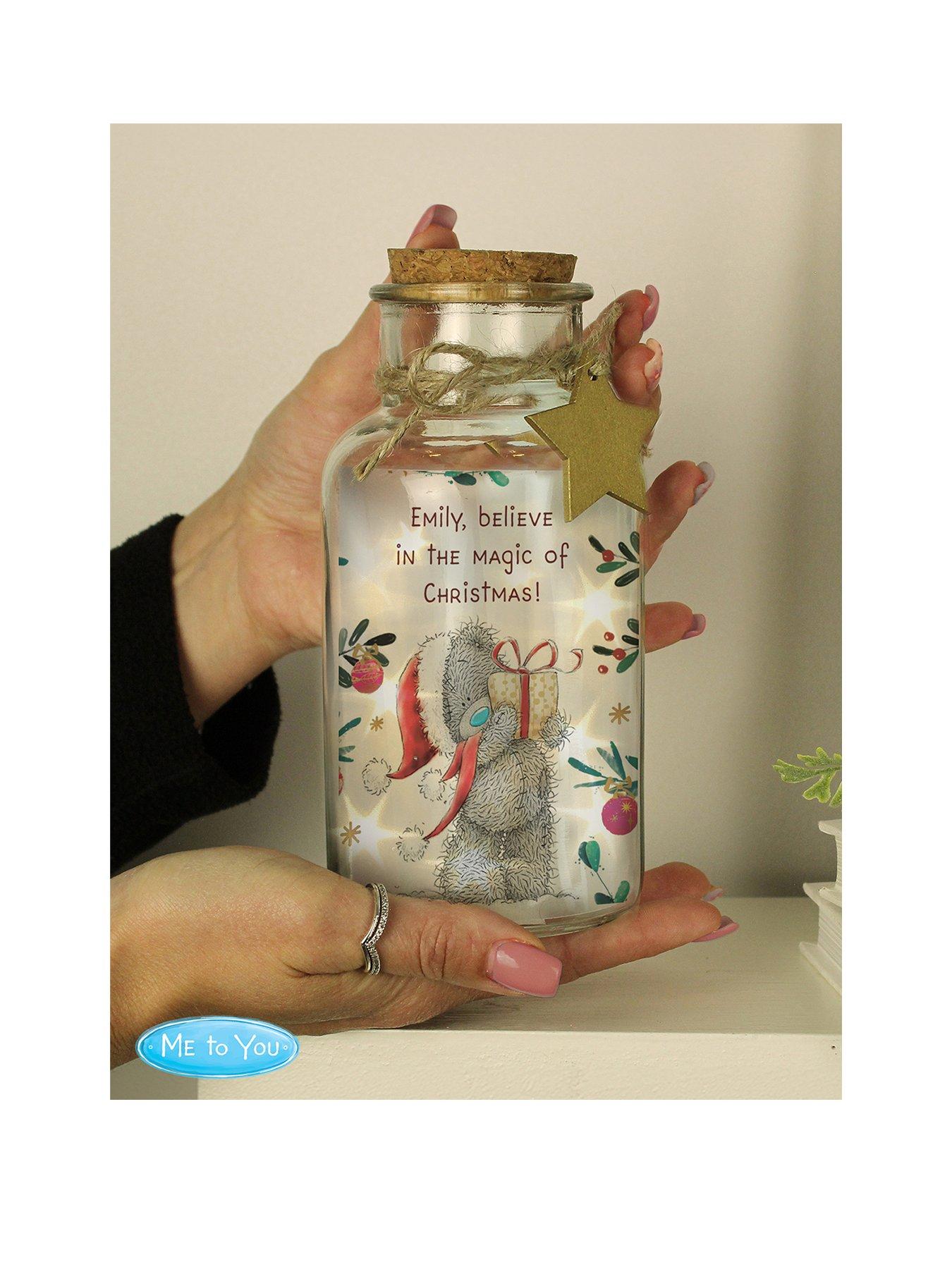 The Personalised Memento Company Personalised Me to You Cosy Winter Led Jar