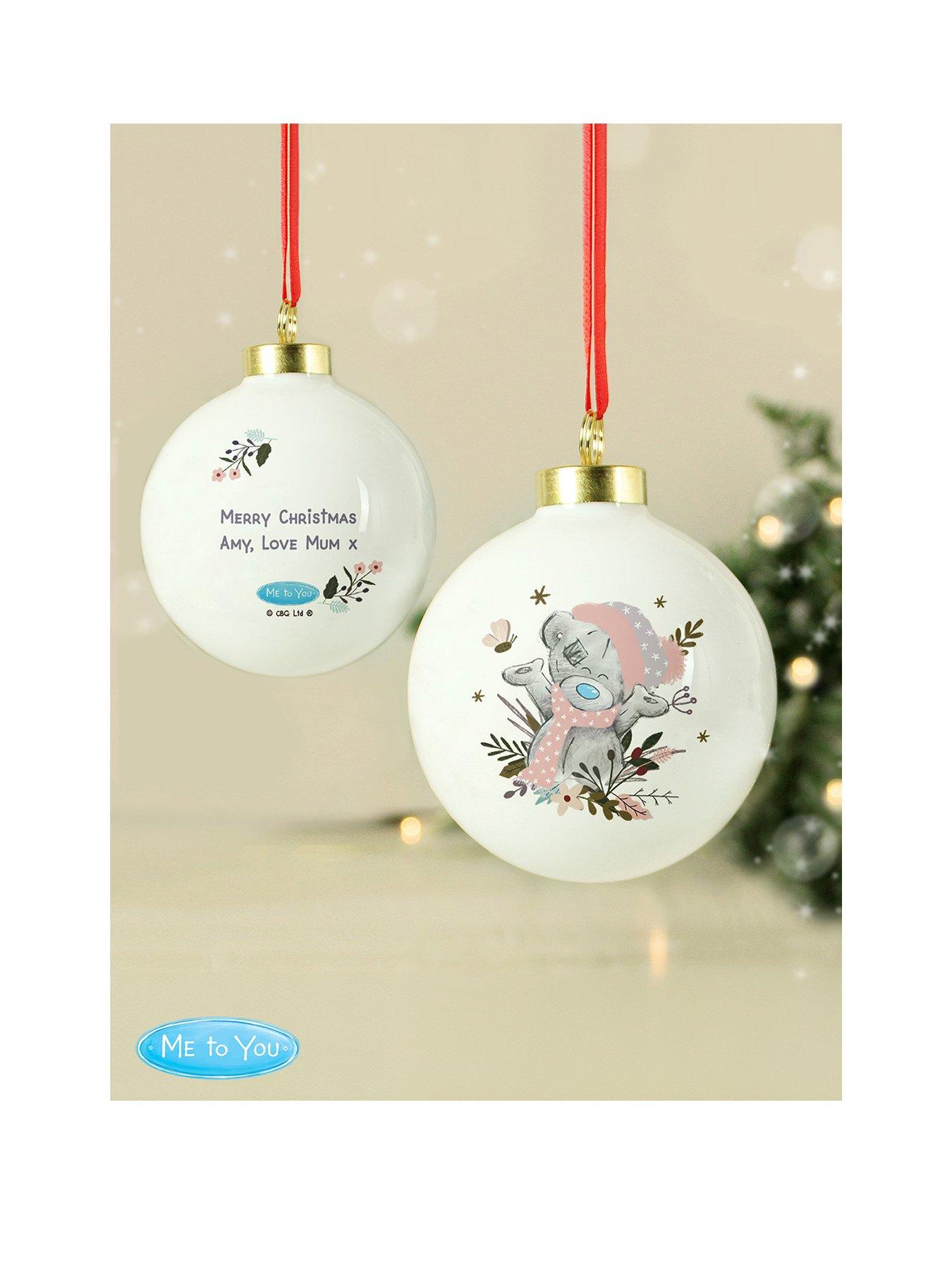 undefined Personalised Me to You Cosy Winter Bauble