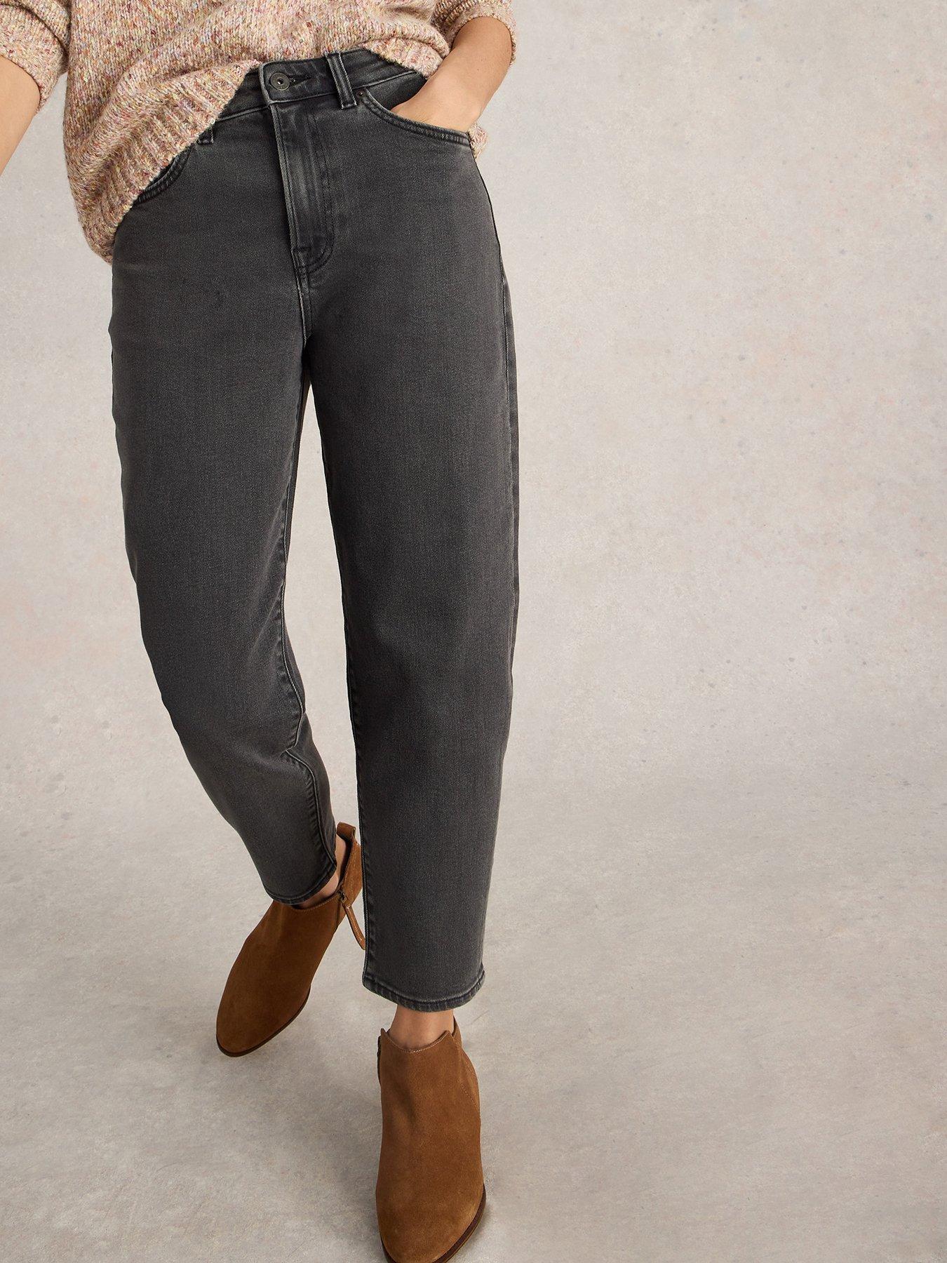 Image 1 of 5 of White Stuff Tilly Tapered Jeans - Black