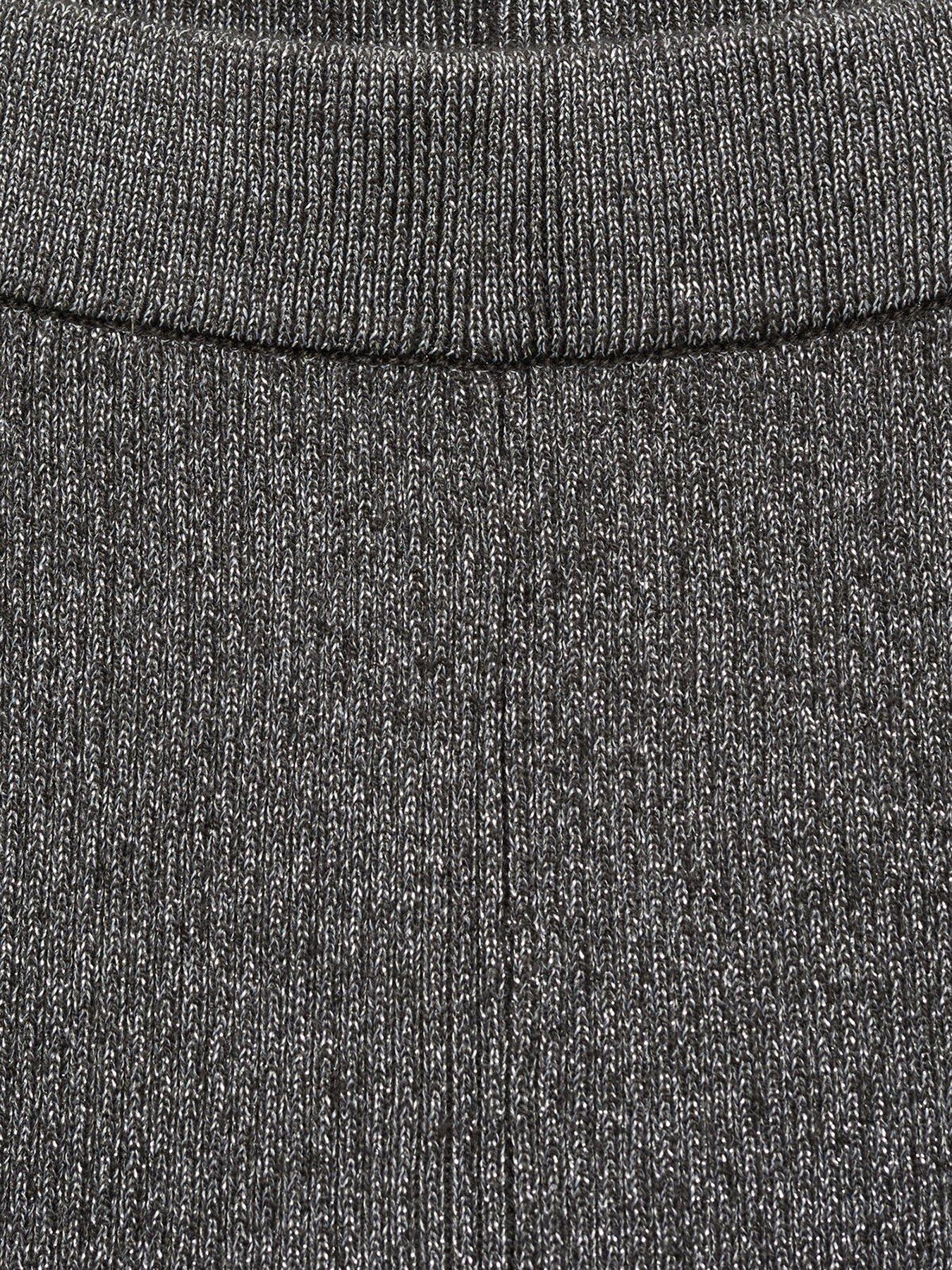  image of mango-girls-knitted-flared-trousers-dark-grey
