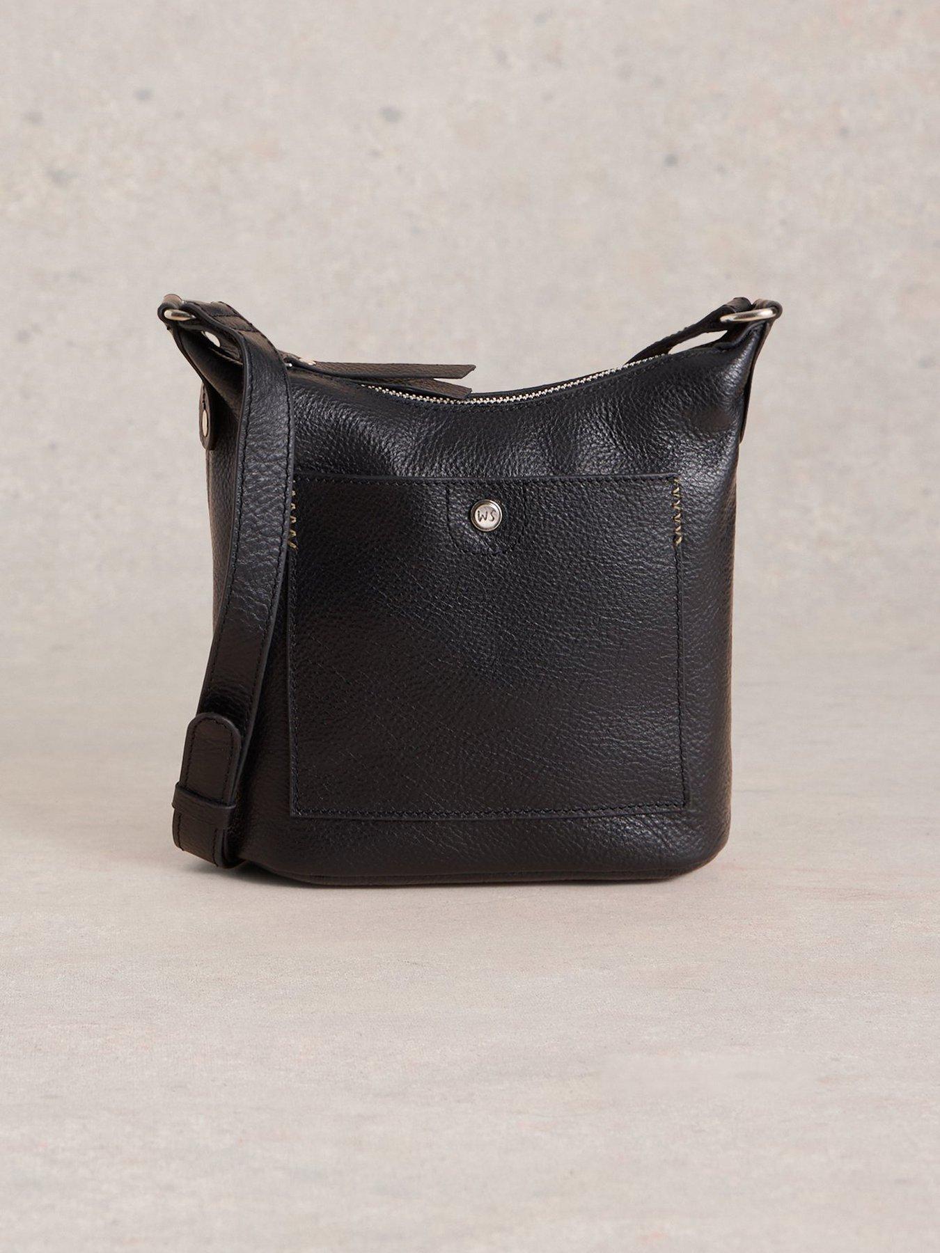 undefined Mini Fern Leather Crossbody Bag - Black