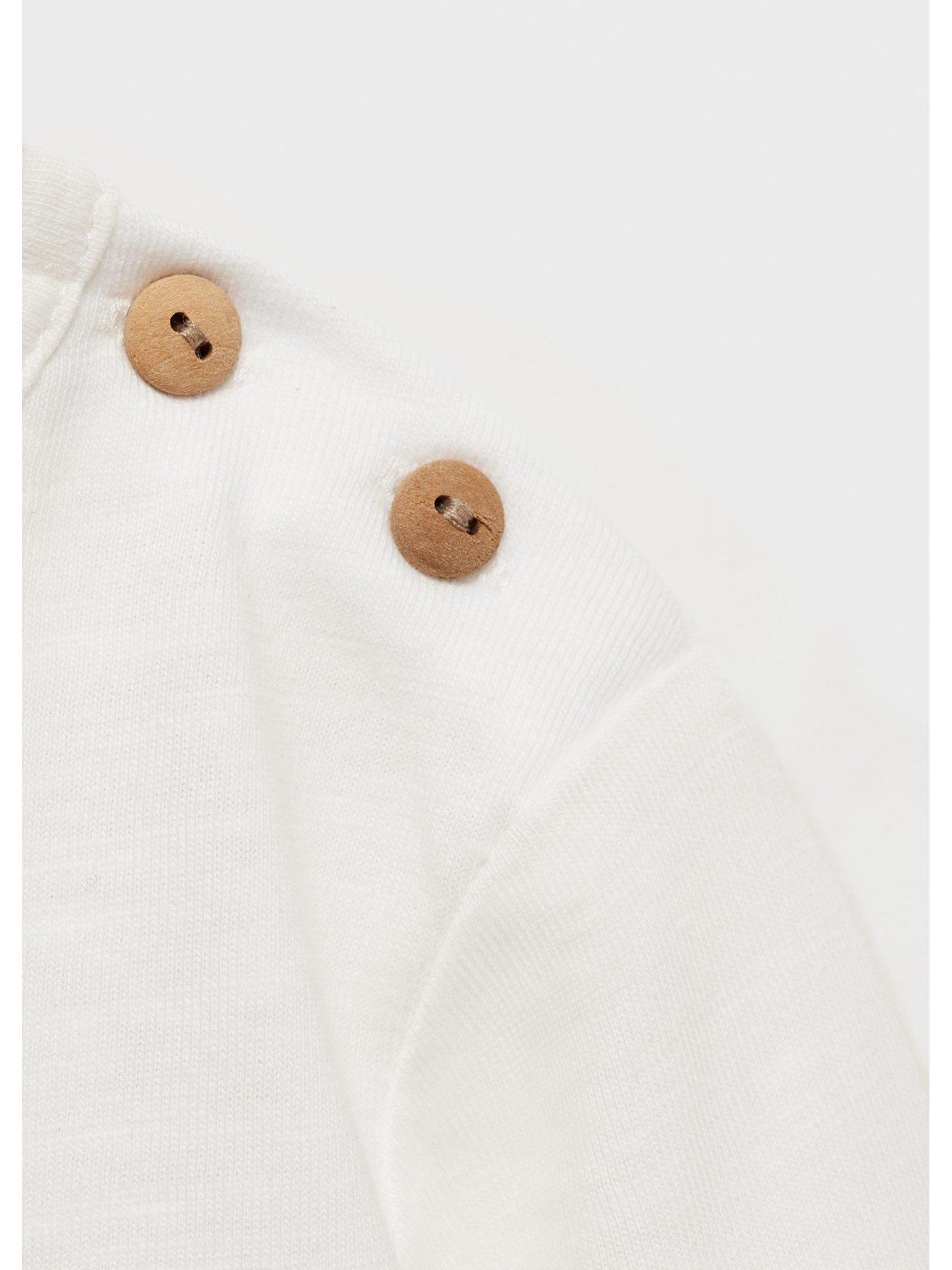  image of mango-baby-girls-awesome-long-sleeve-tshirt-light-cream