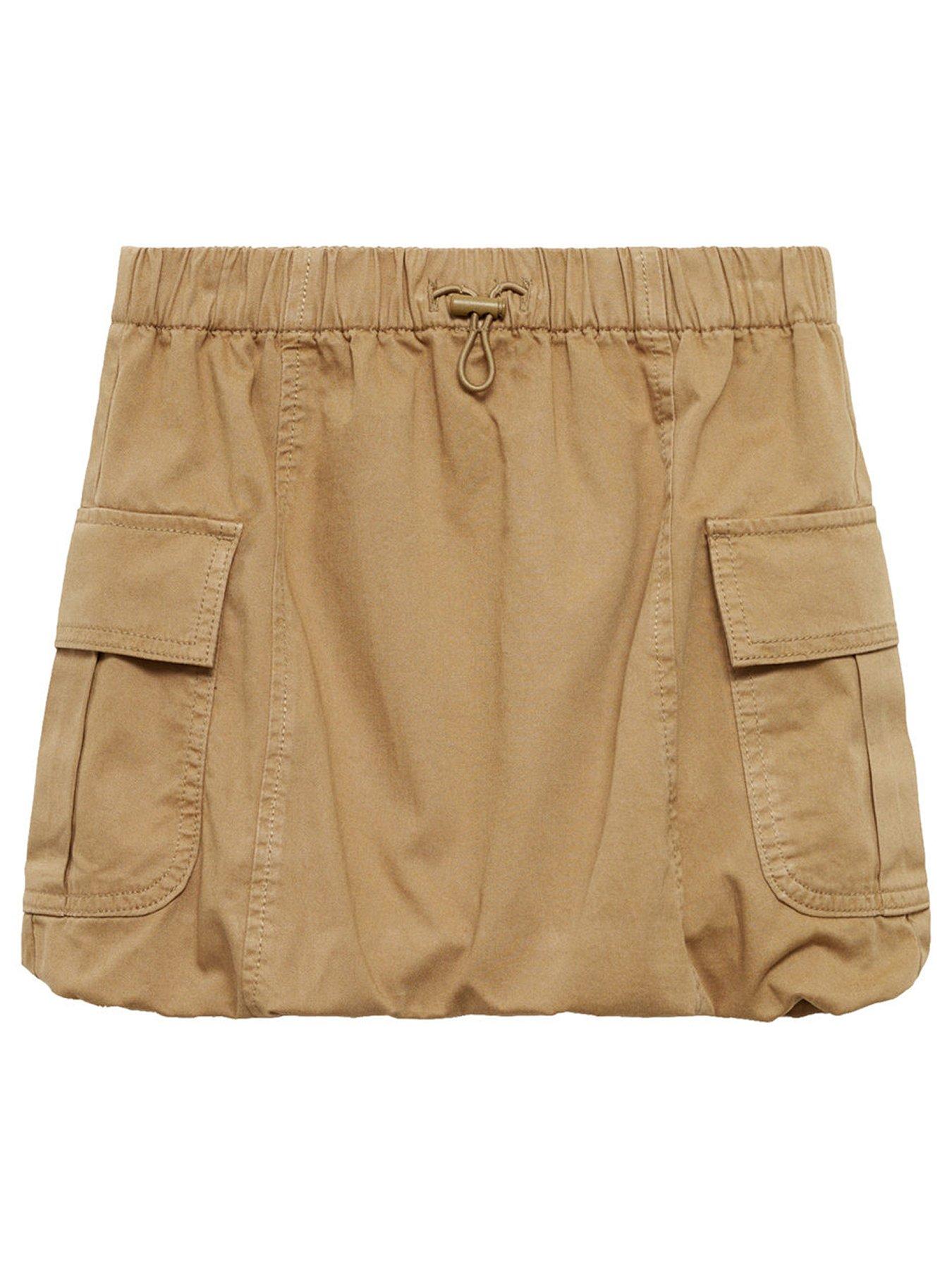 undefined Girls Cargo Skirt - Brown