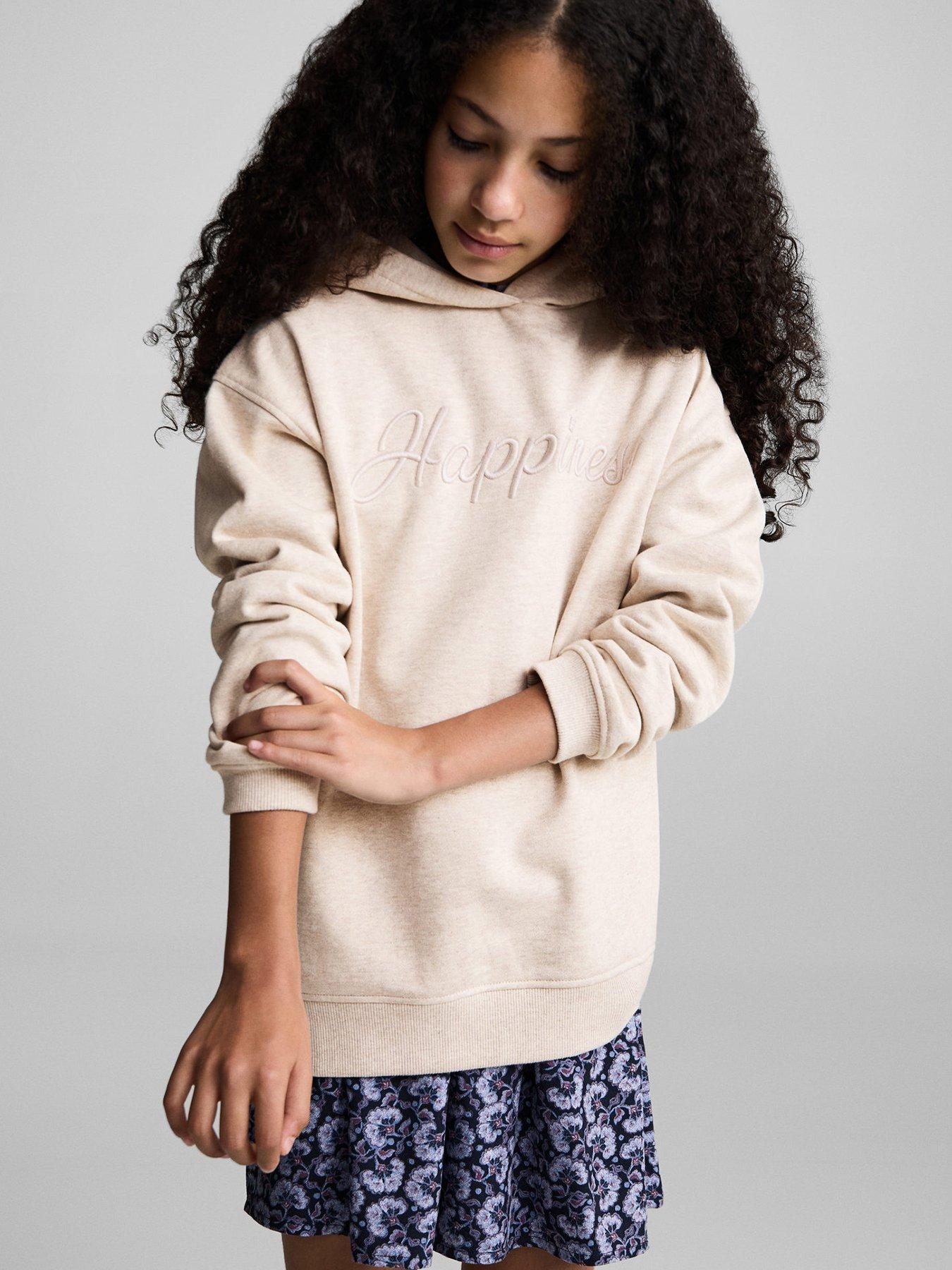 undefined Girls Happiness Hoody - Beige
