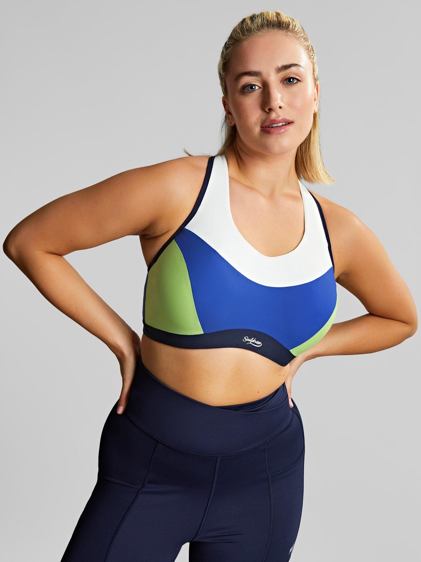 undefined Non Padded Wired Sports Bra - Blue