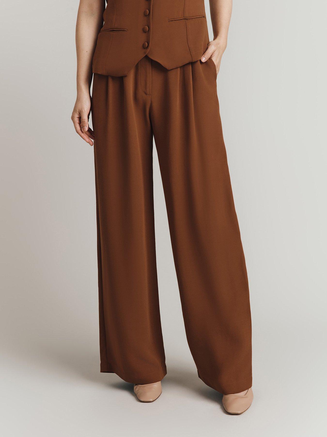 undefined Reiko Trousers - Brown