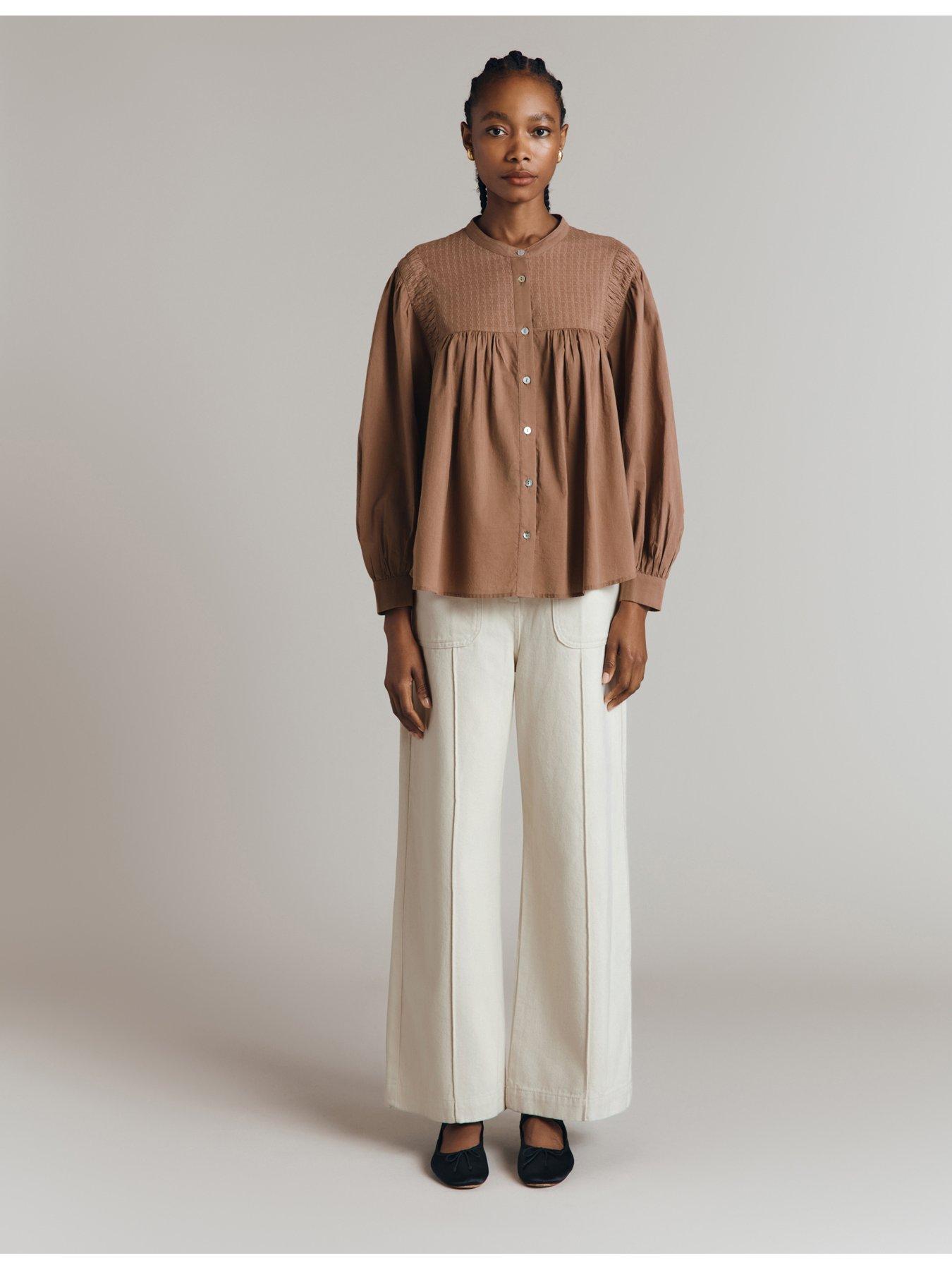  image of ghost-greta-blouse-mink