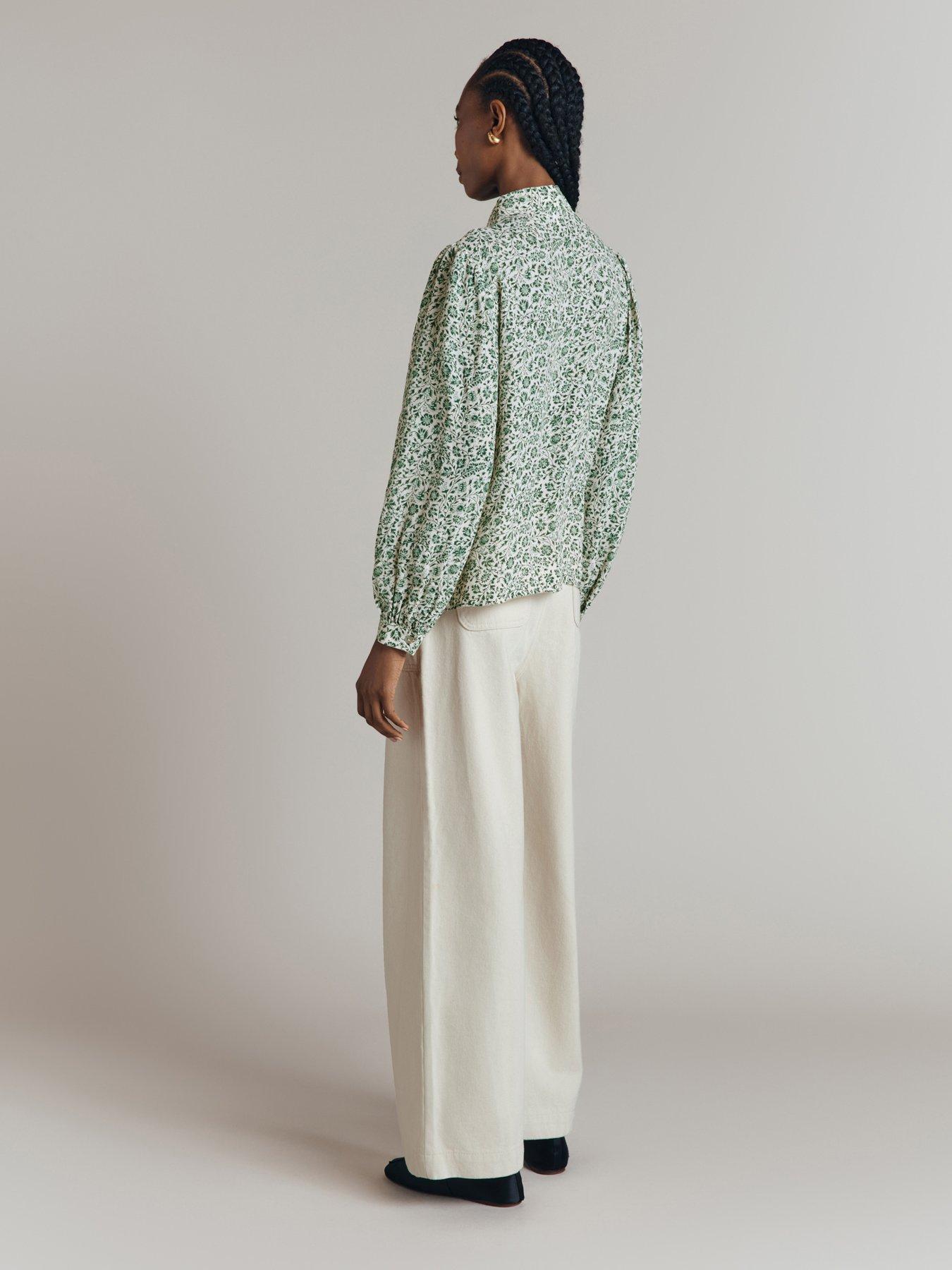  image of ghost-allegra-blouse-green