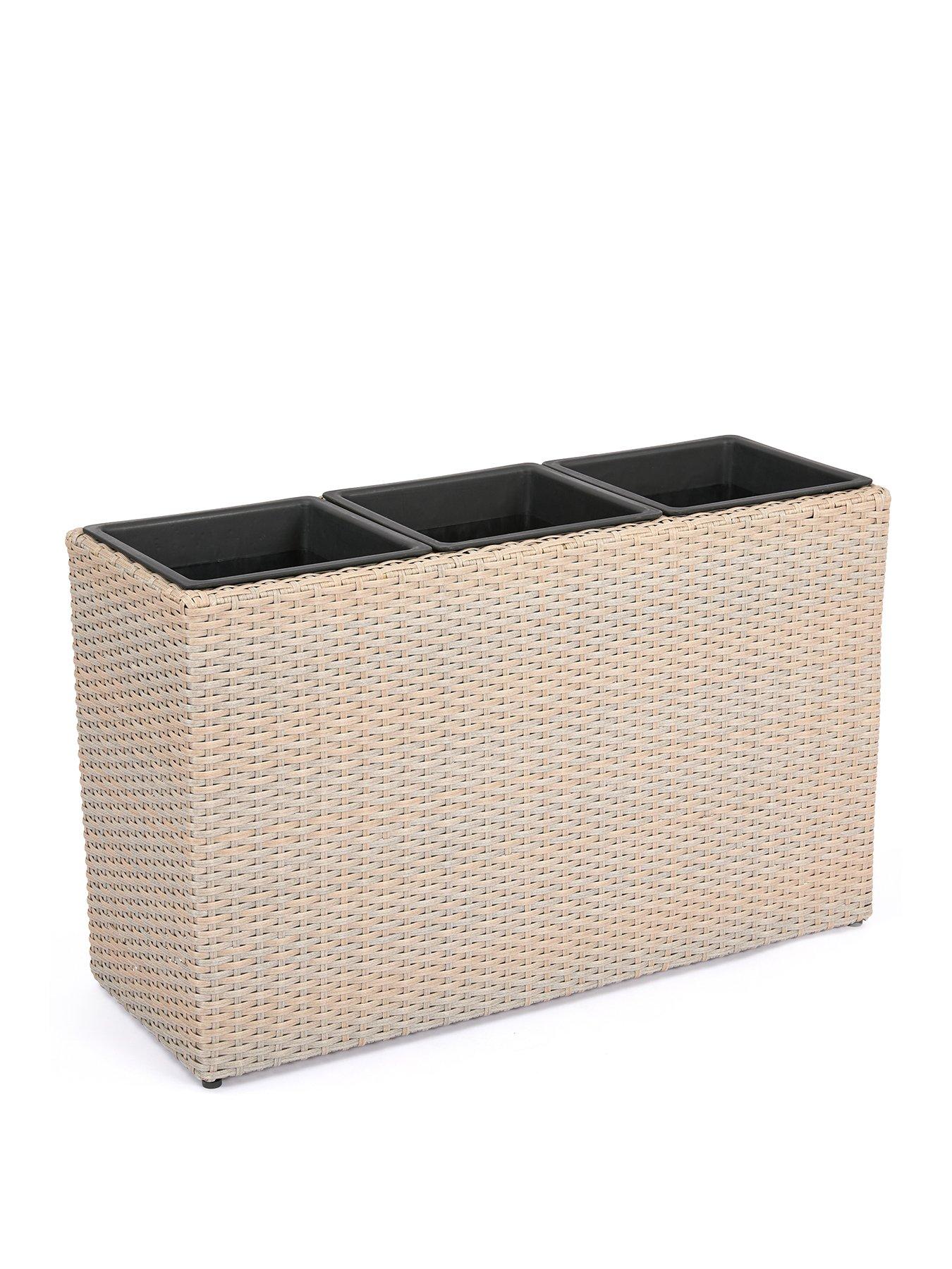 Image 3 of 6 of The Very Collection Albany Rattan Planter