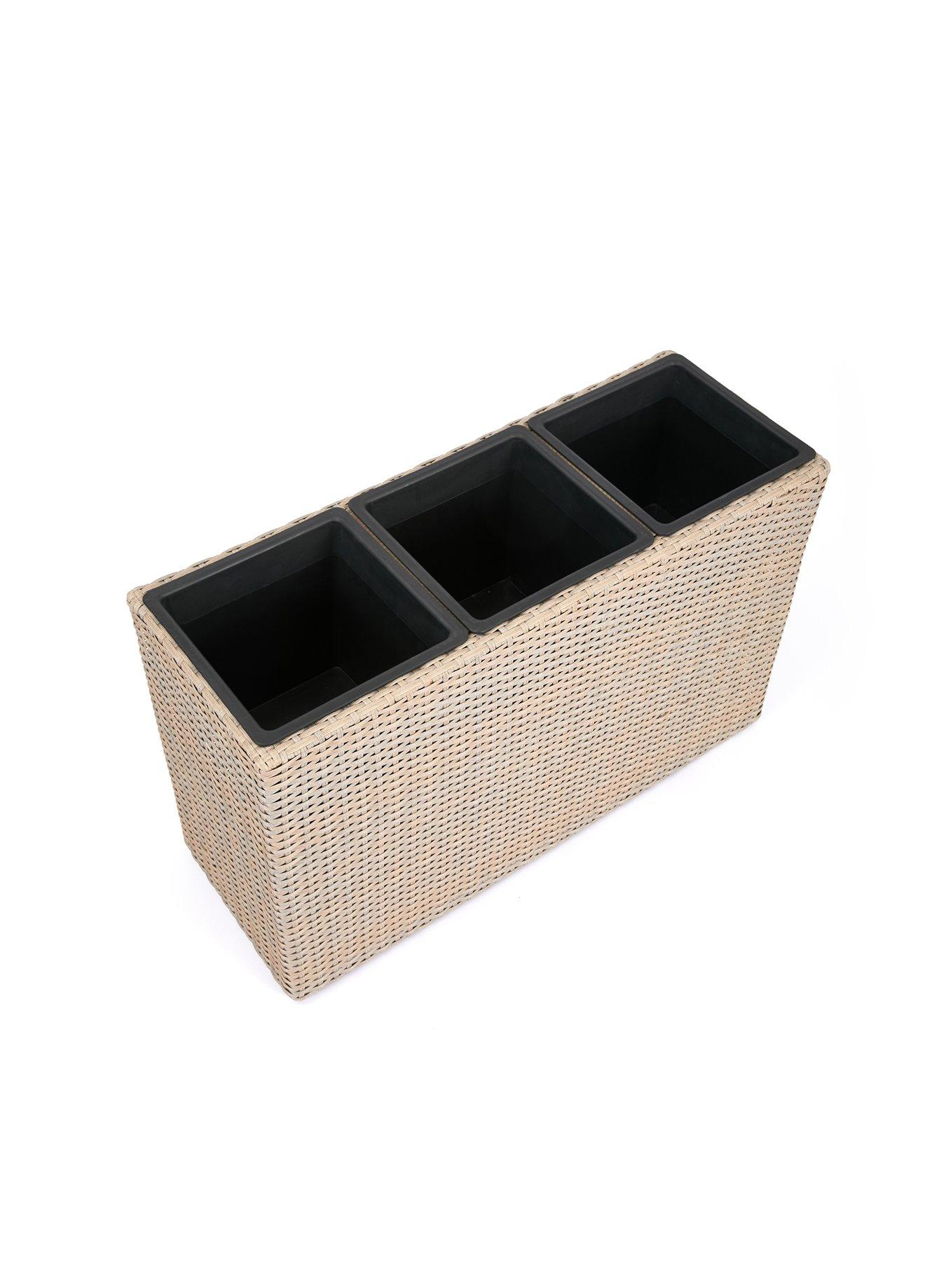 Image 4 of 6 of The Very Collection Albany Rattan Planter