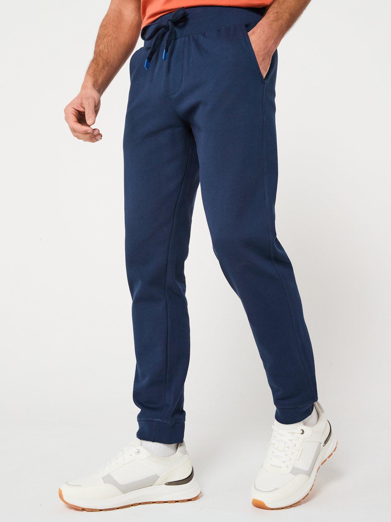  image of north-sails-logo-cuff-joggers-navy