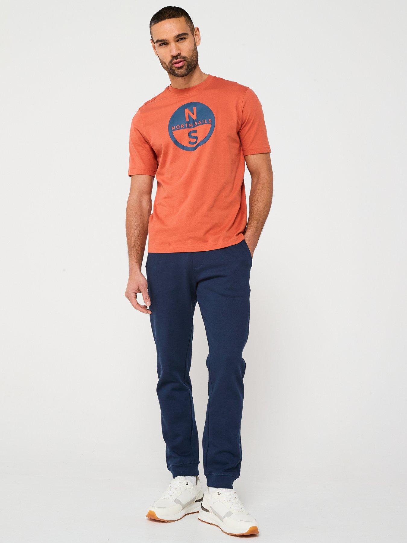  image of north-sails-logo-cuff-joggers-navy