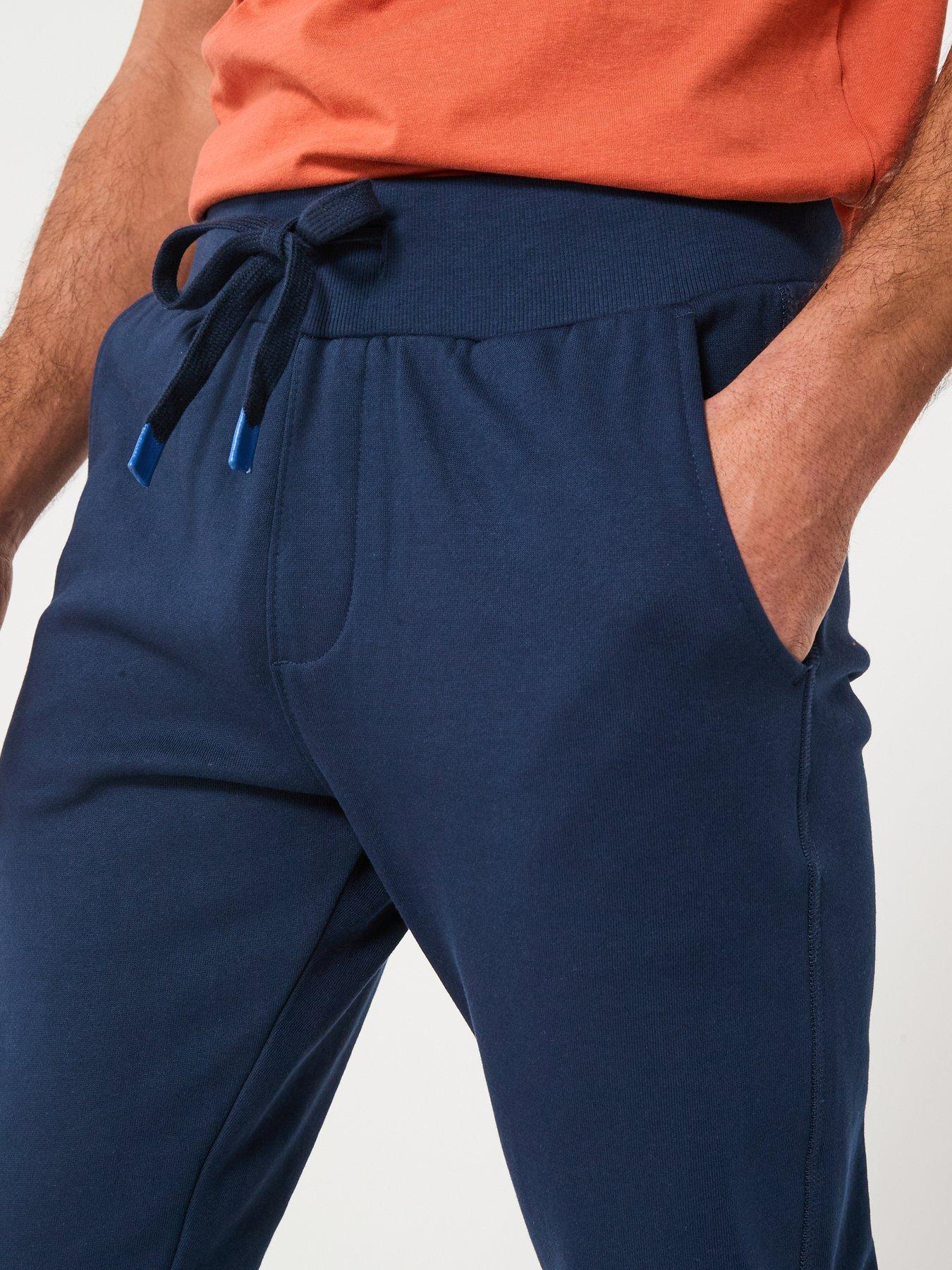  image of north-sails-logo-cuff-joggers-navy