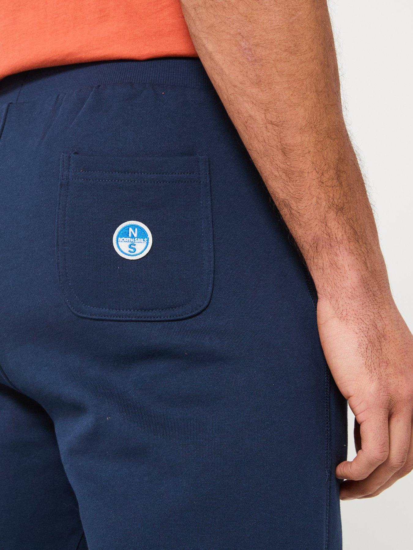 image of north-sails-logo-cuff-joggers-navy