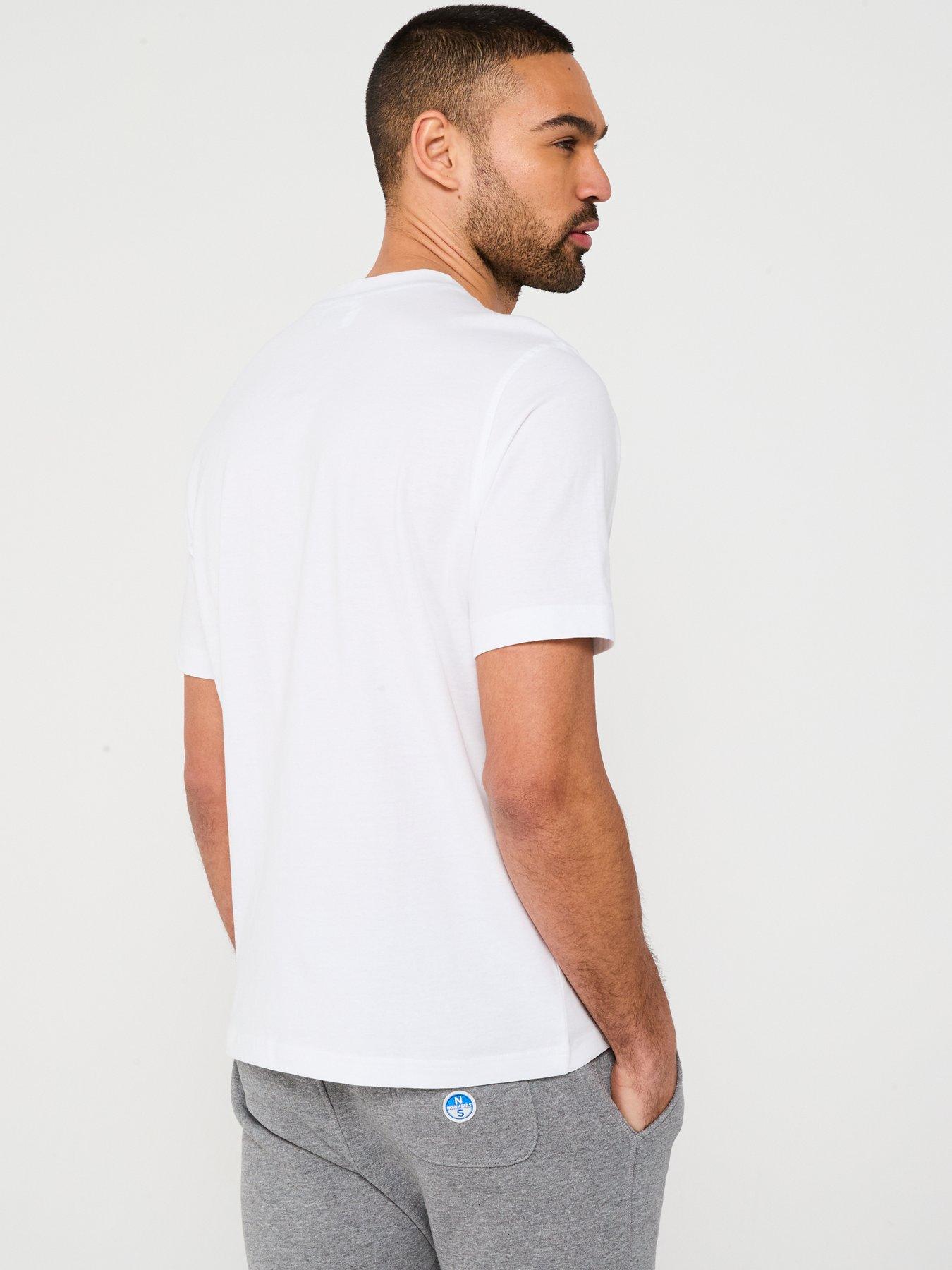  image of north-sails-left-chest-logo-t-shirt-white