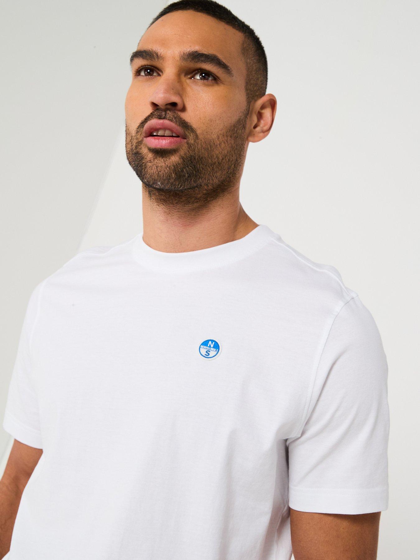  image of north-sails-left-chest-logo-t-shirt-white