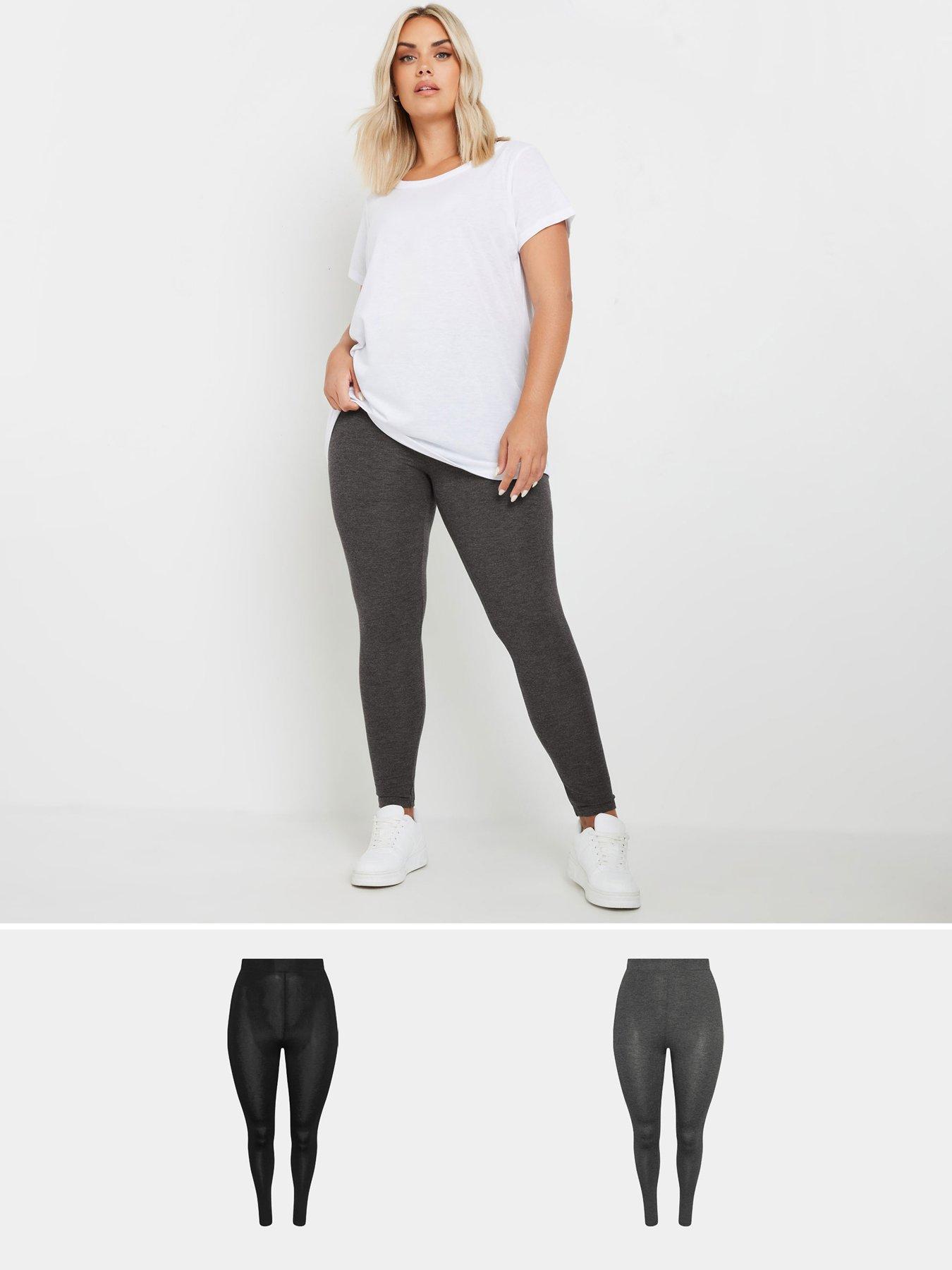 undefined Curve 2 Pack Leggings - Grey