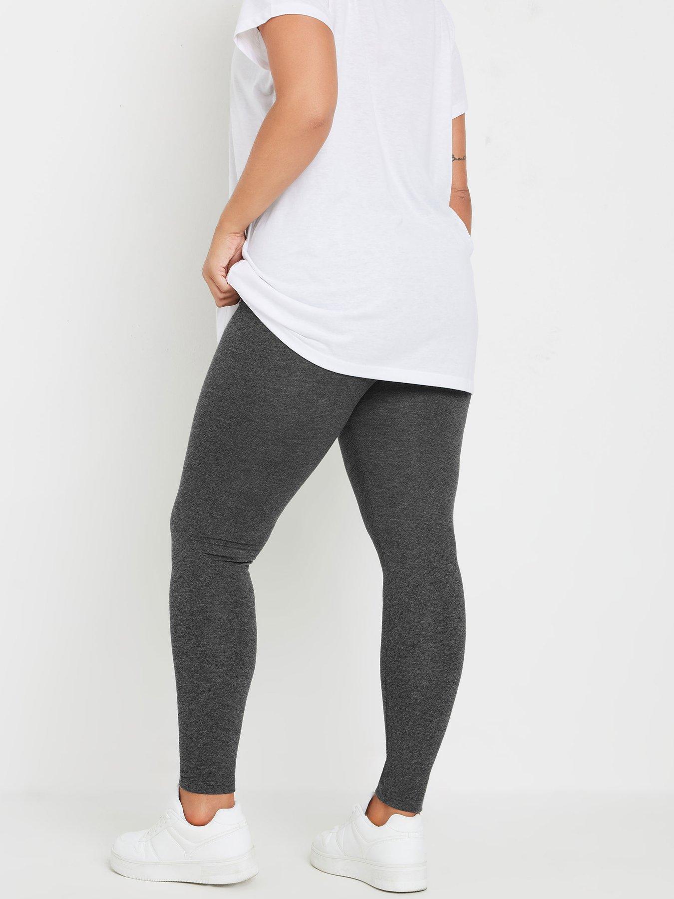  image of yours-curve-2-pack-leggings-grey