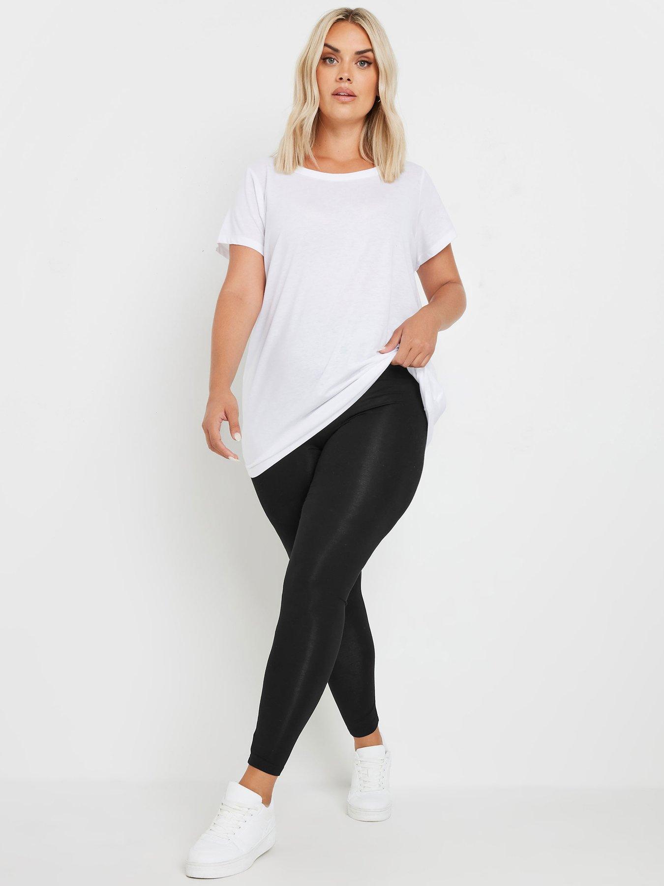  image of yours-curve-2-pack-leggings-grey