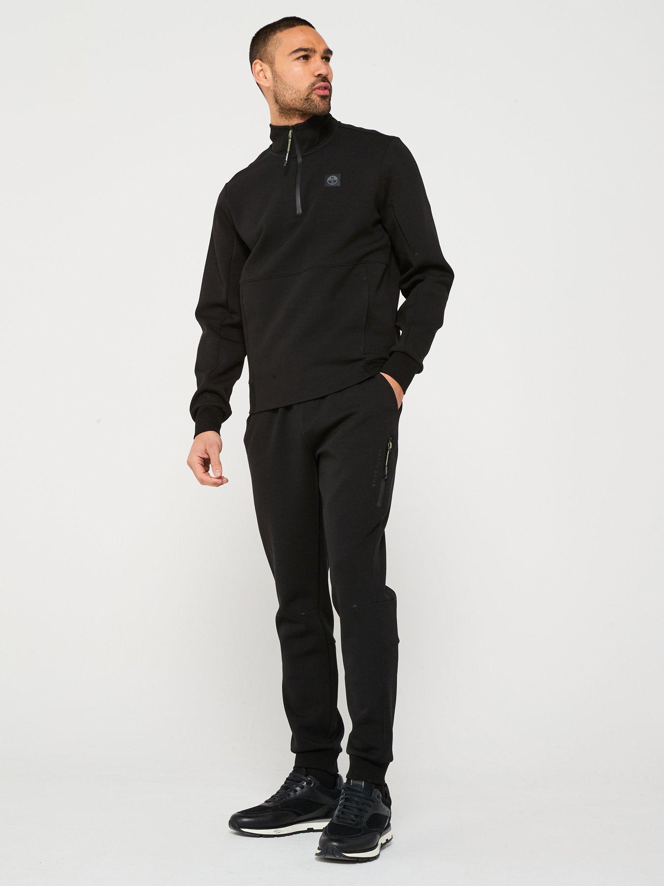 Image 3 of 6 of North Sails Tech Quarter Zip Sweat - Black