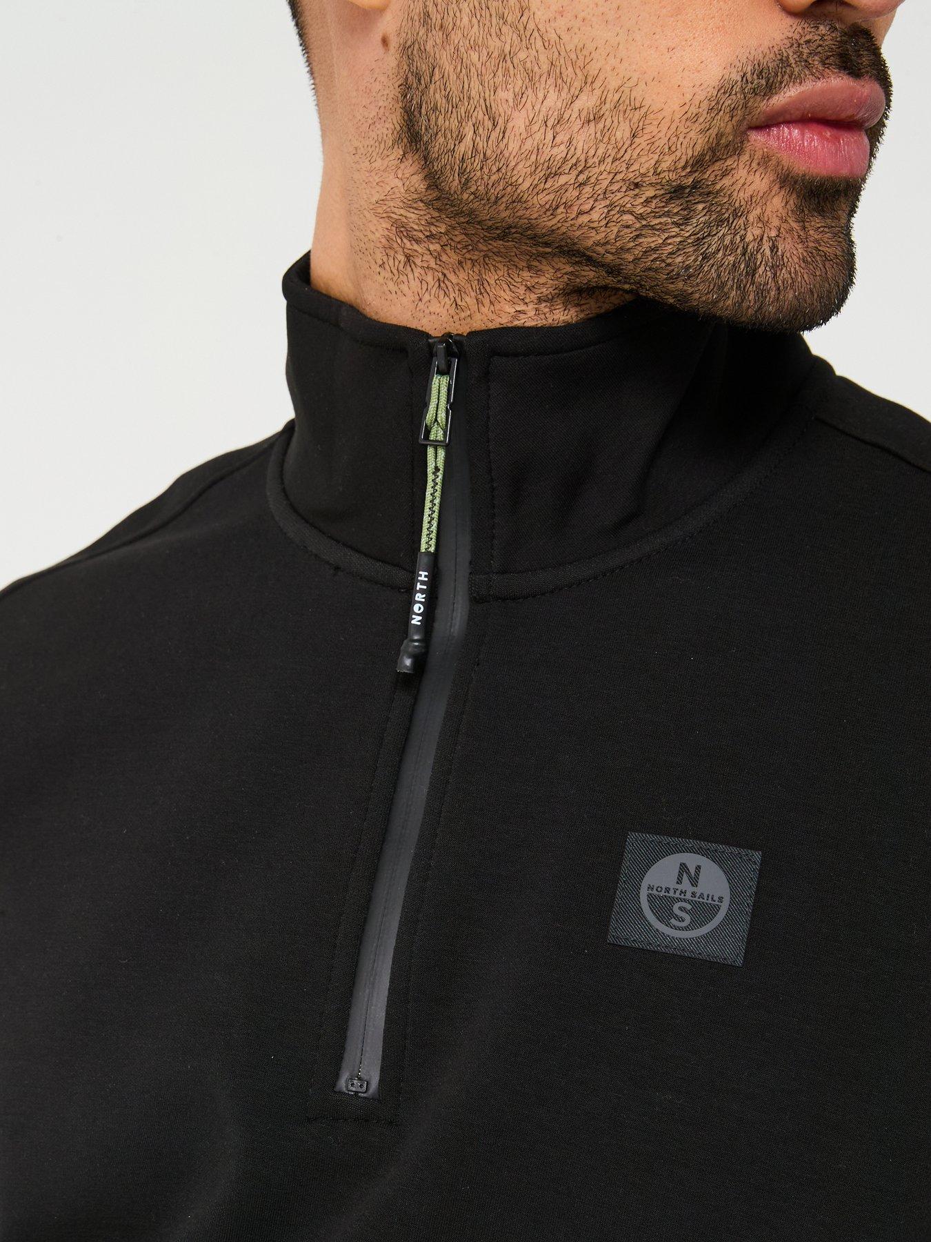 Image 5 of 6 of North Sails Tech Quarter Zip Sweat - Black