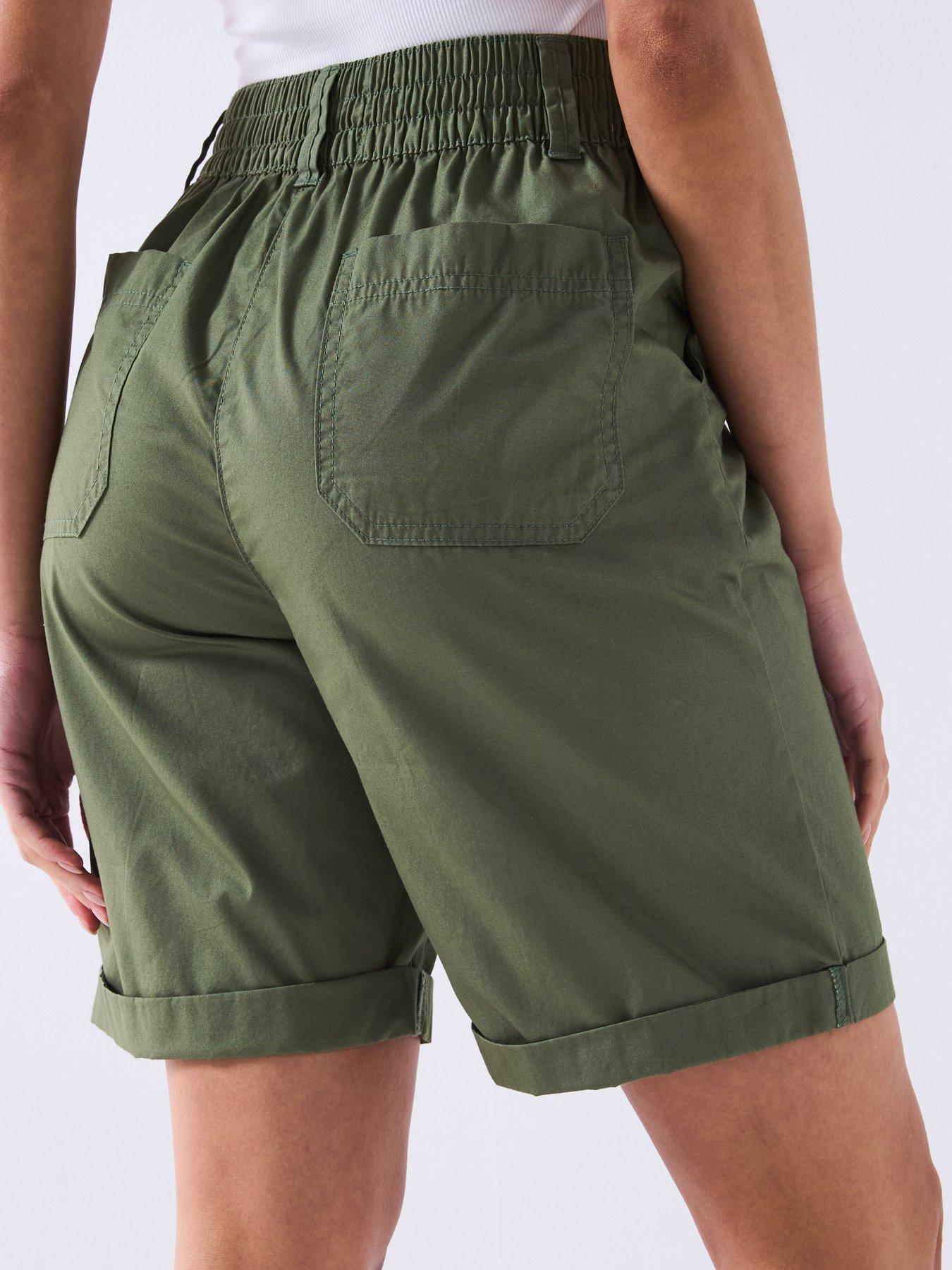  image of everyday-two-pack-poplin-shorts-blackkhaki