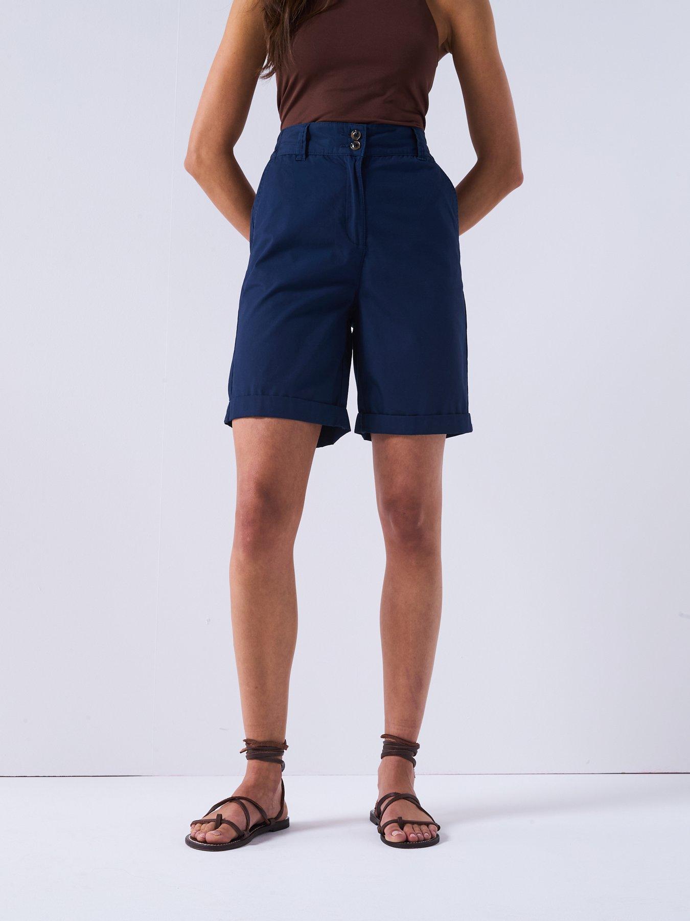 Image 7 of 7 of Everyday Two Pack Poplin Shorts - Navy/White